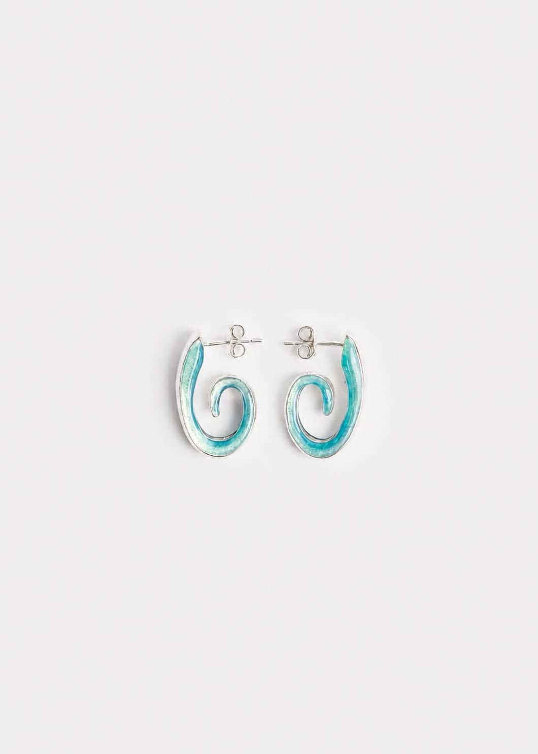 Aretes Spiral Agua - miniatura 1