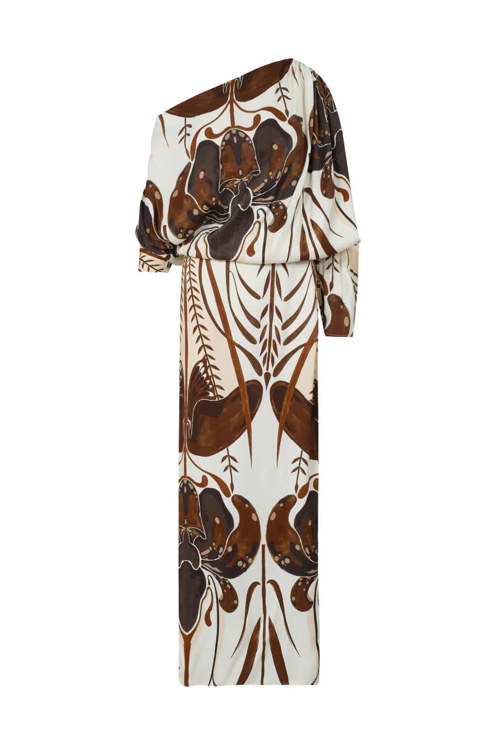 Vestido chengdu ivory coffee - miniatura 2