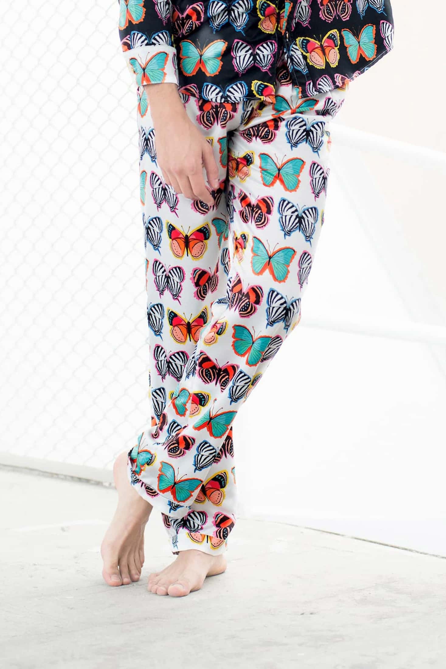 Pantalón Tierra de Mariposas Blanco (unisex)