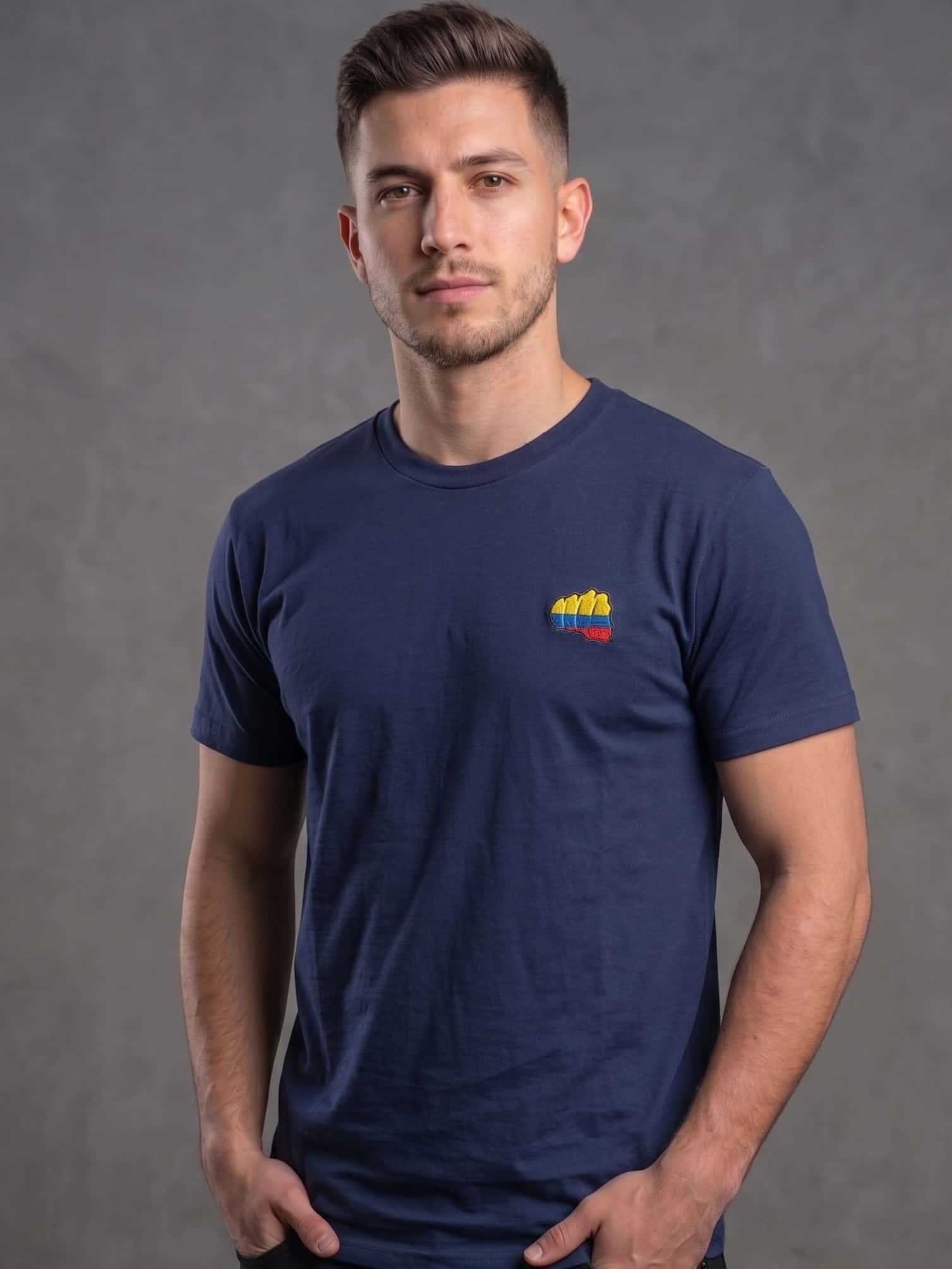 Camiseta Fist Colombia Azul