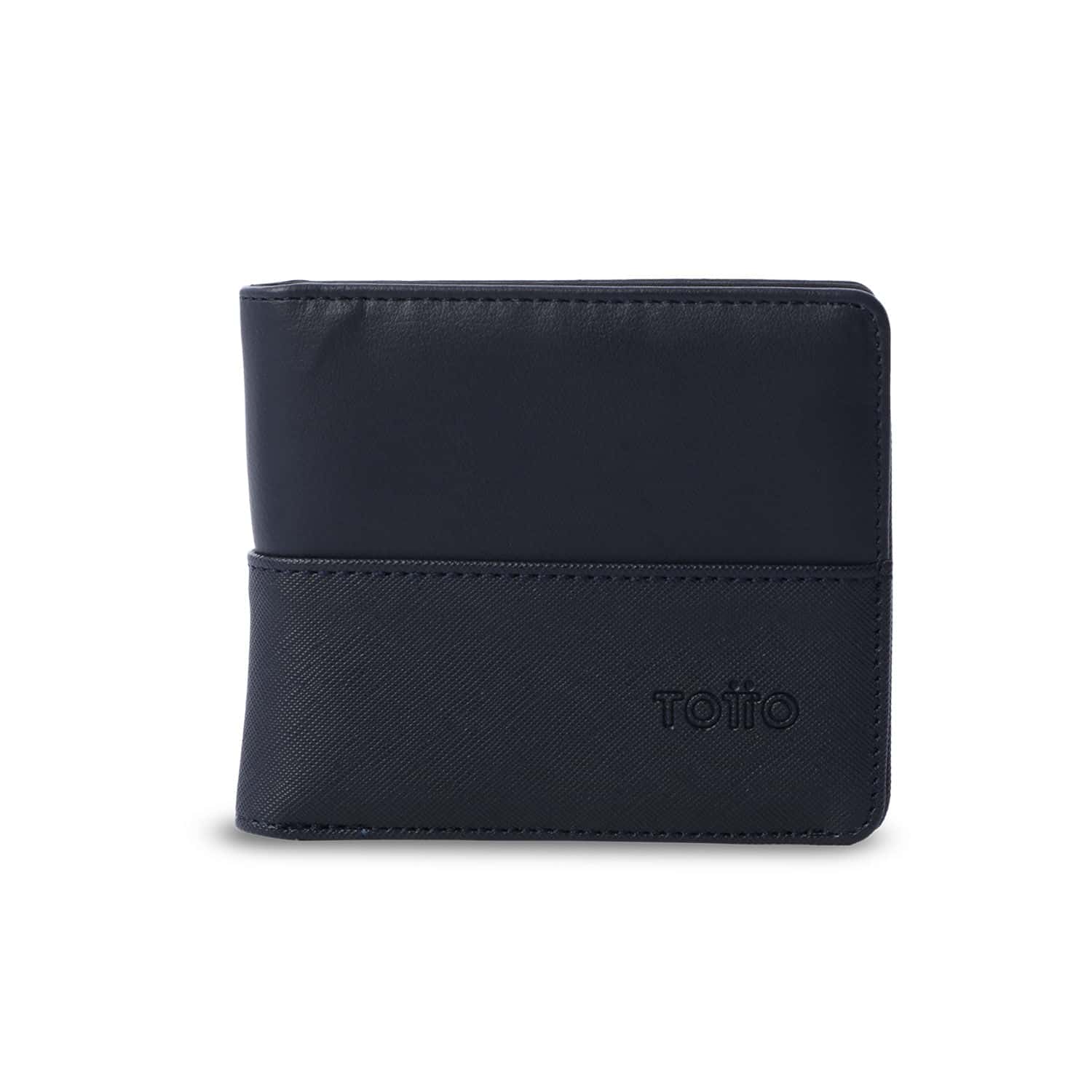 Billetera Hombre Saffiano con RFID Blocker Azul