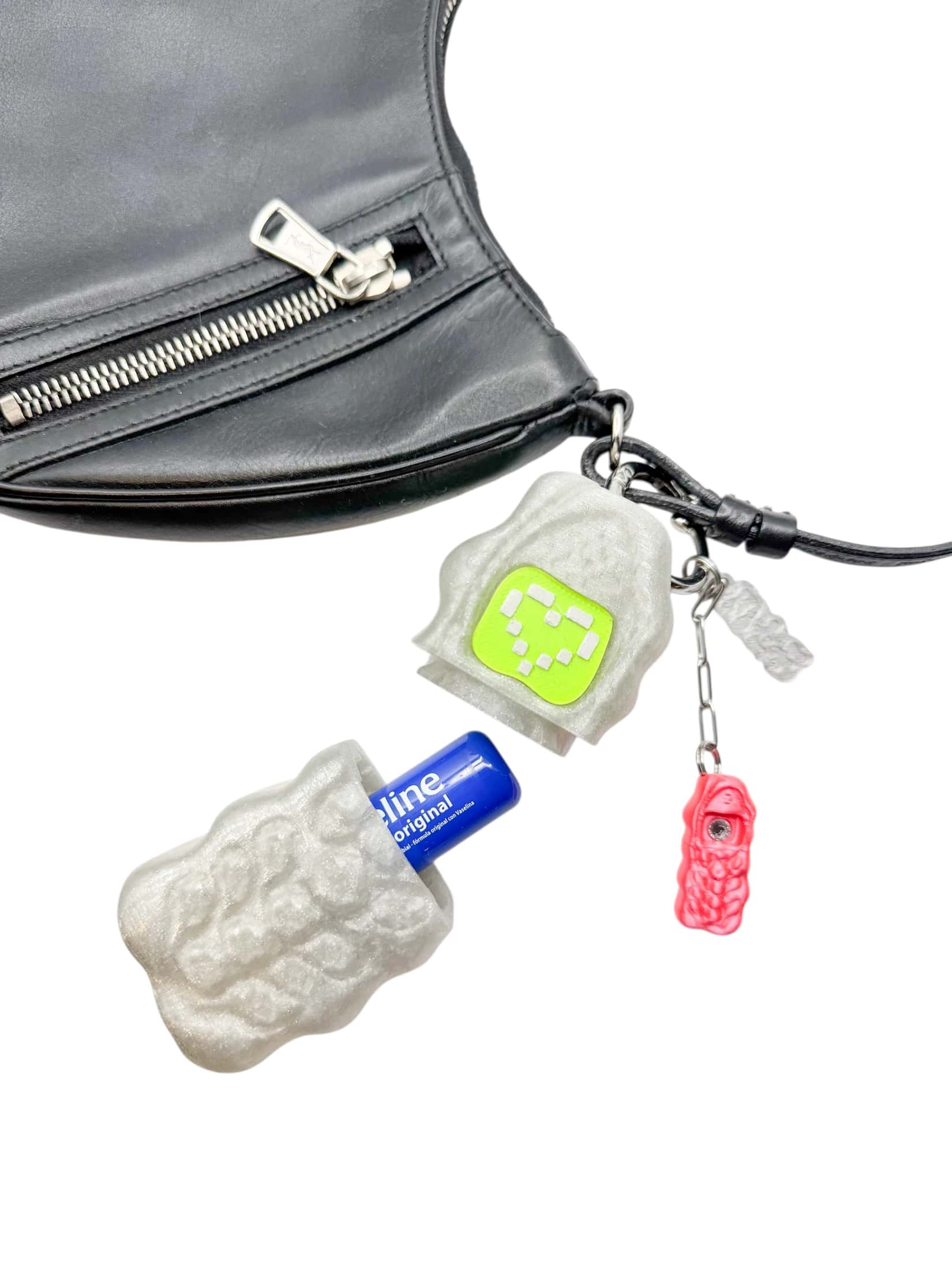 charm not a phone glitter plateado - miniatura 4