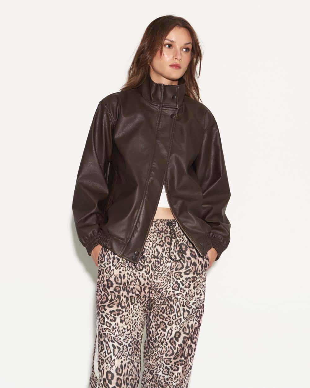 BROWN CUT JACKET - miniatura 3