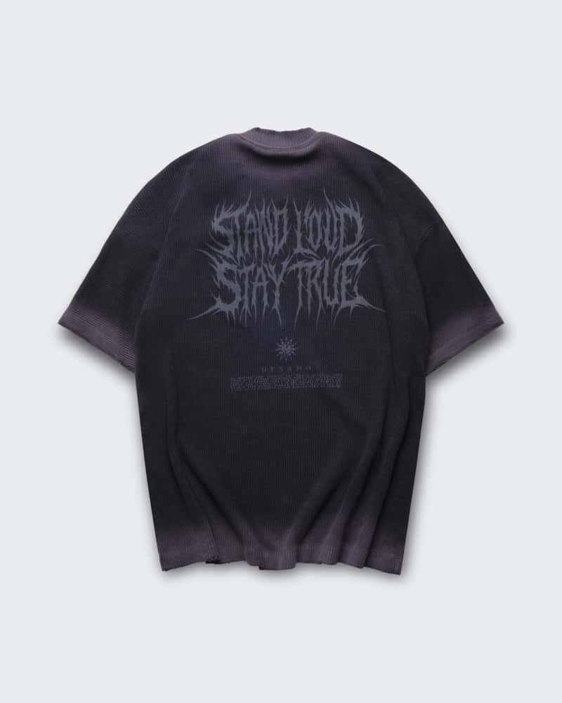 Camiseta Gris Lavada Oversize Stand - miniatura 5