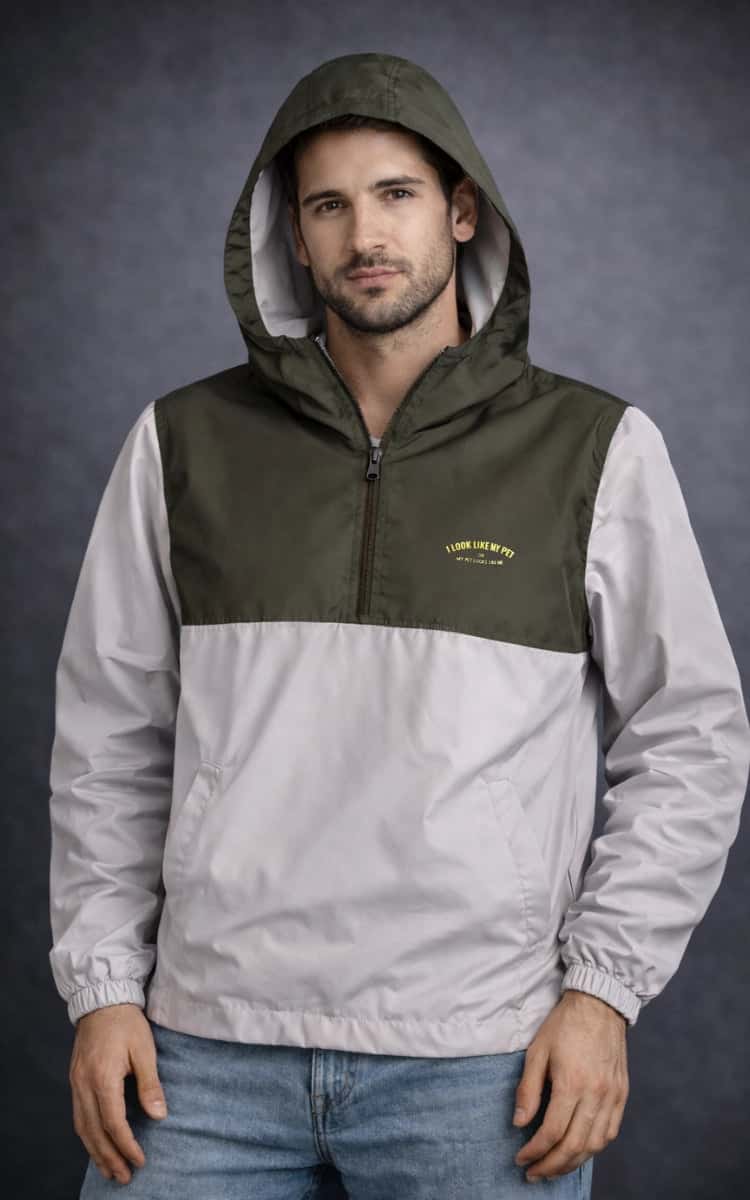 CHAQUETA ROMPEVIENTOS VERDE UNISEX
