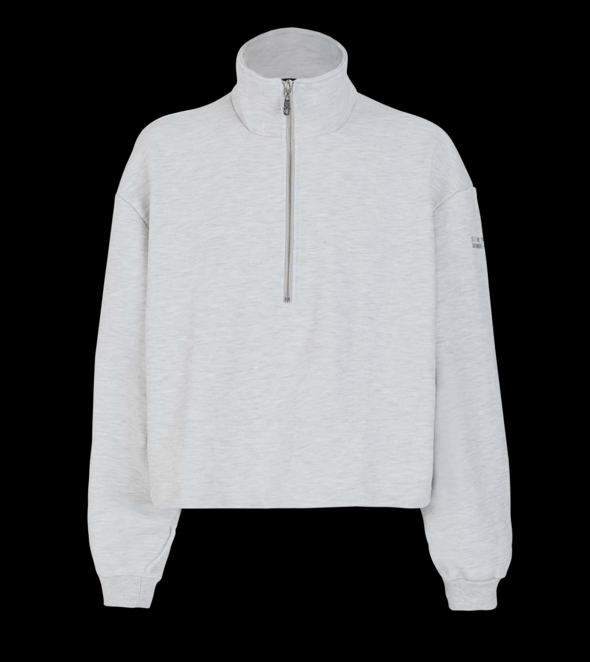 MONOGRAM ZIPPER JASPE SWEATER