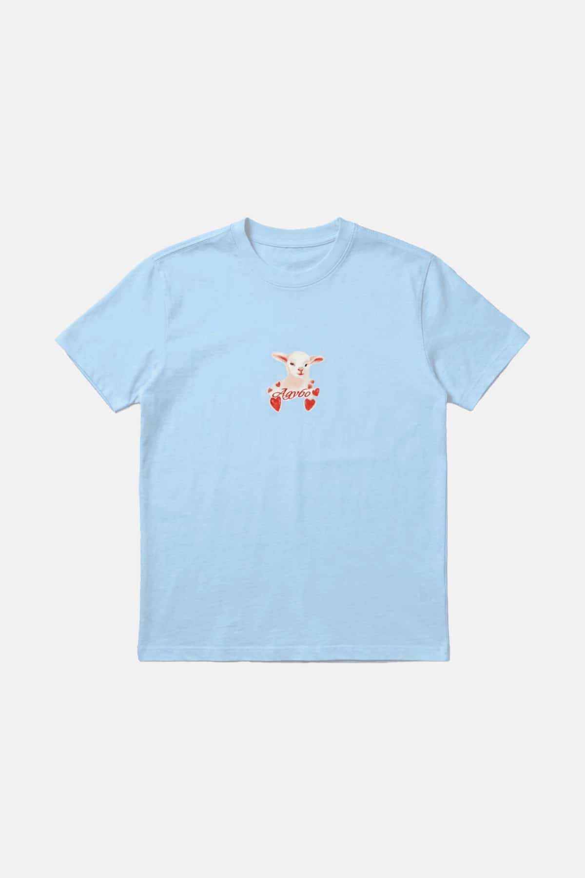 FLUFFY T-SHIRT BABY BLUE