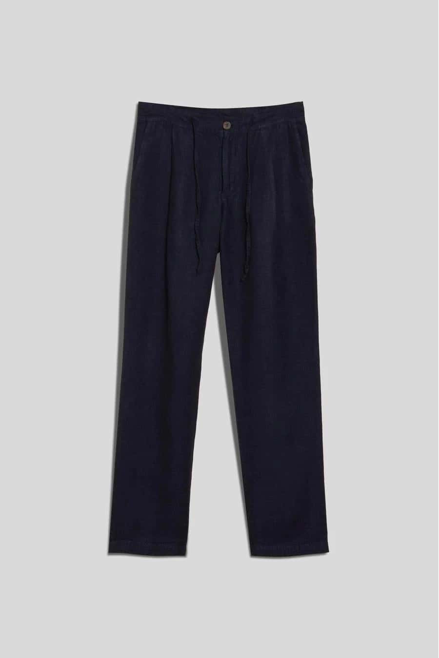 Men's linen pants navy alex