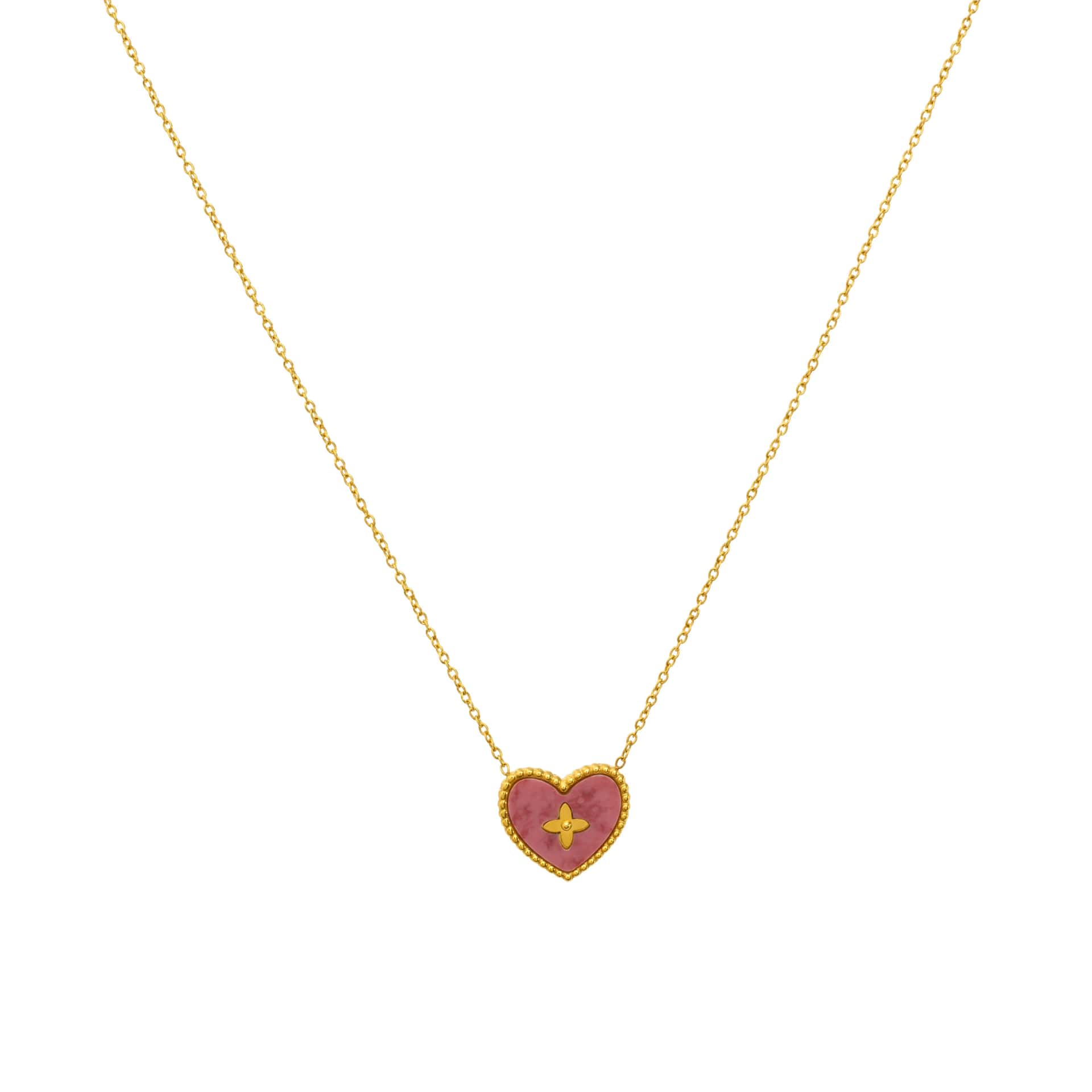 CADENA LOVE STAR PINK