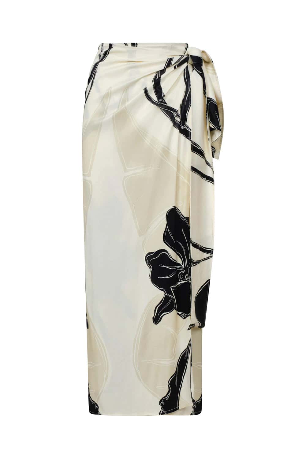 Falda samoa ivory negro