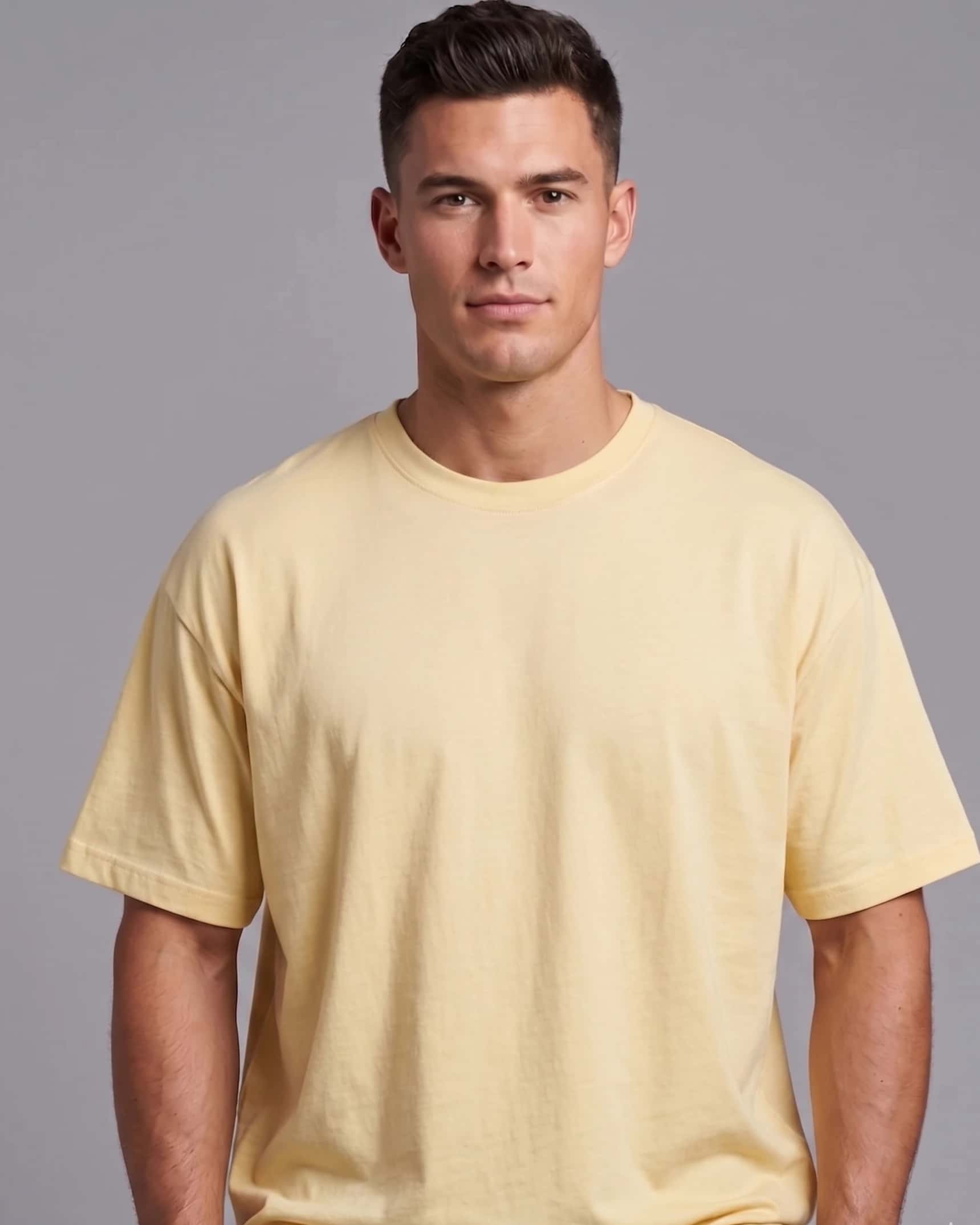 Camiseta Fist Basica Premium Stretch Amarillo