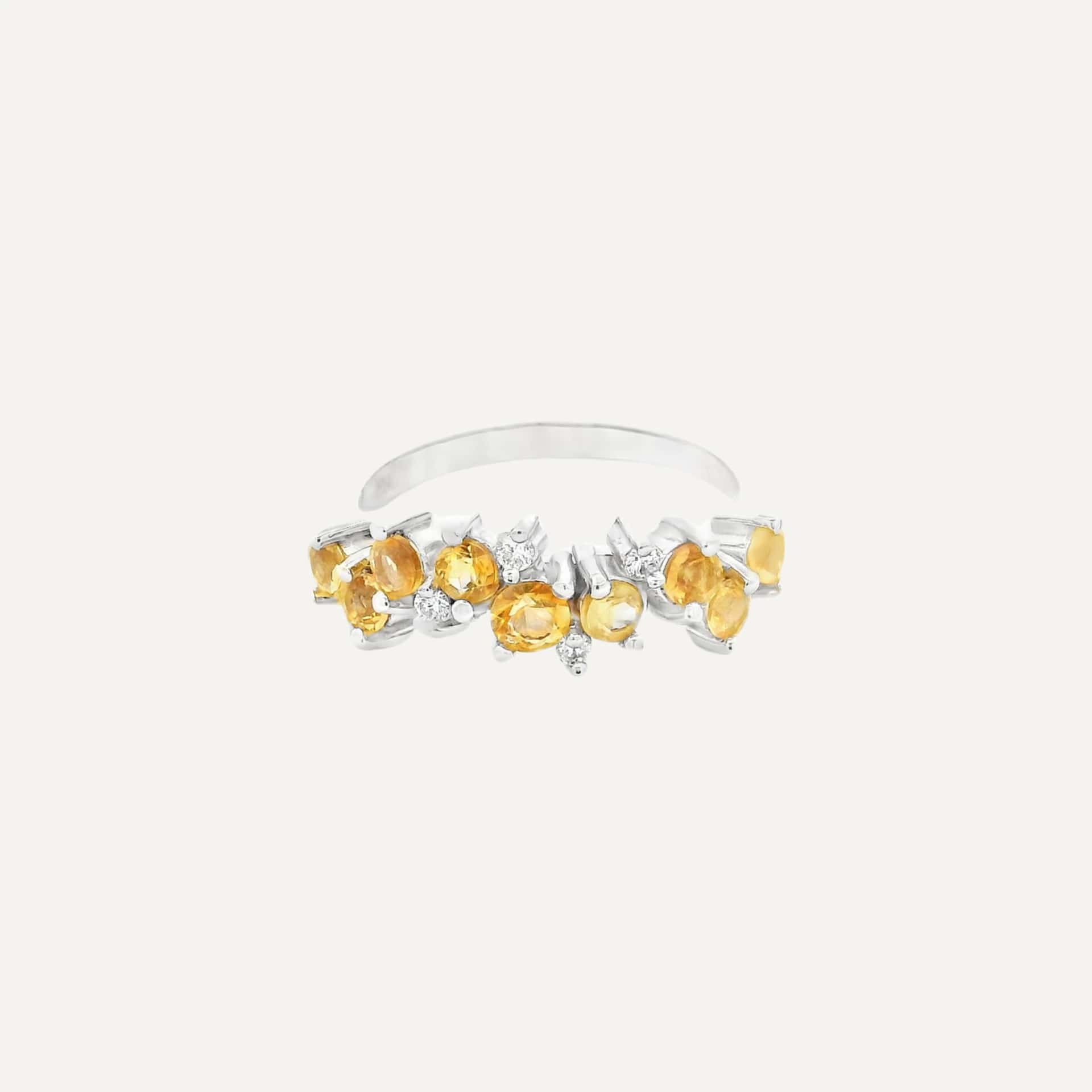 Anillo Zigzag Semipreciosas - miniatura 2