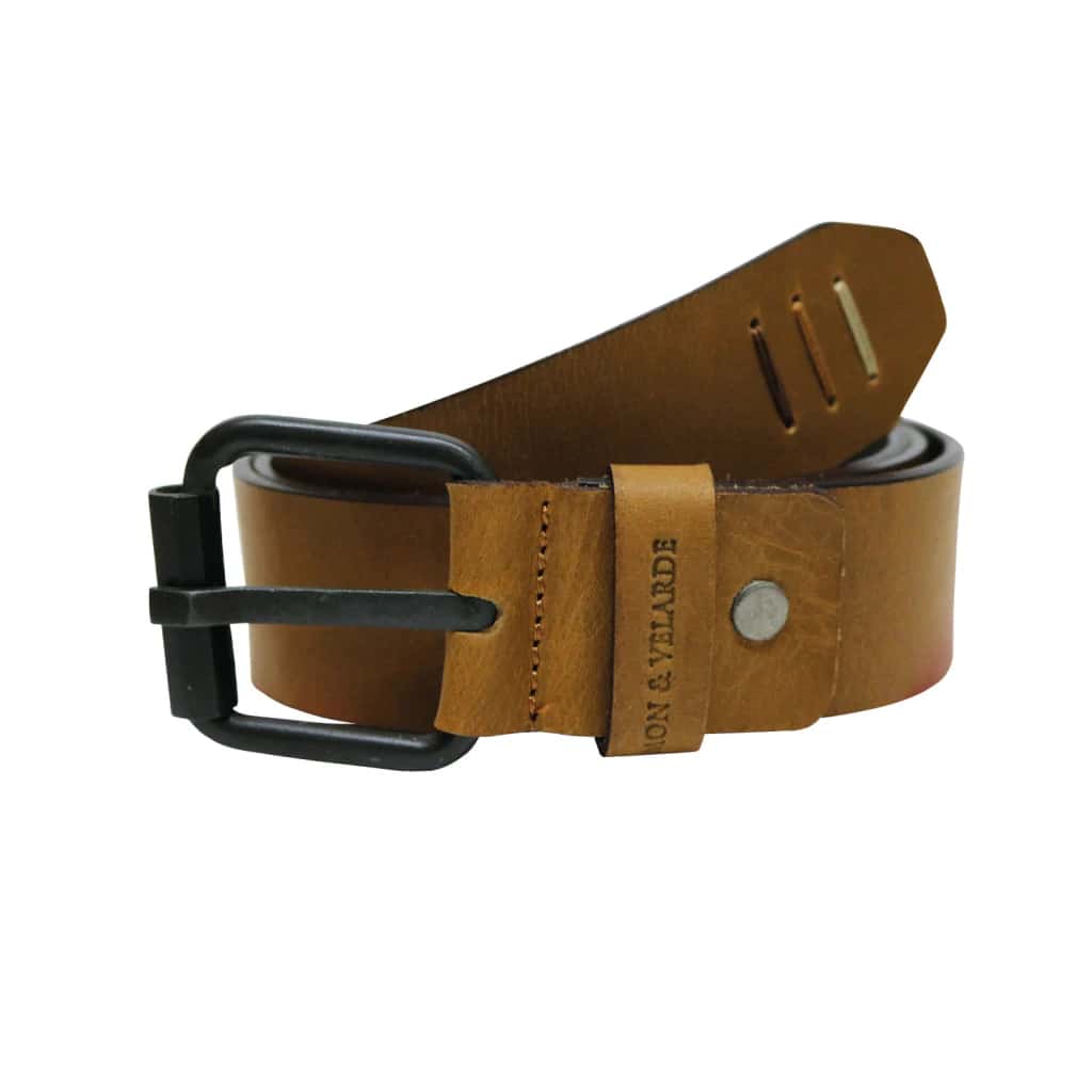 Cinturón de cuero para hombre Miel