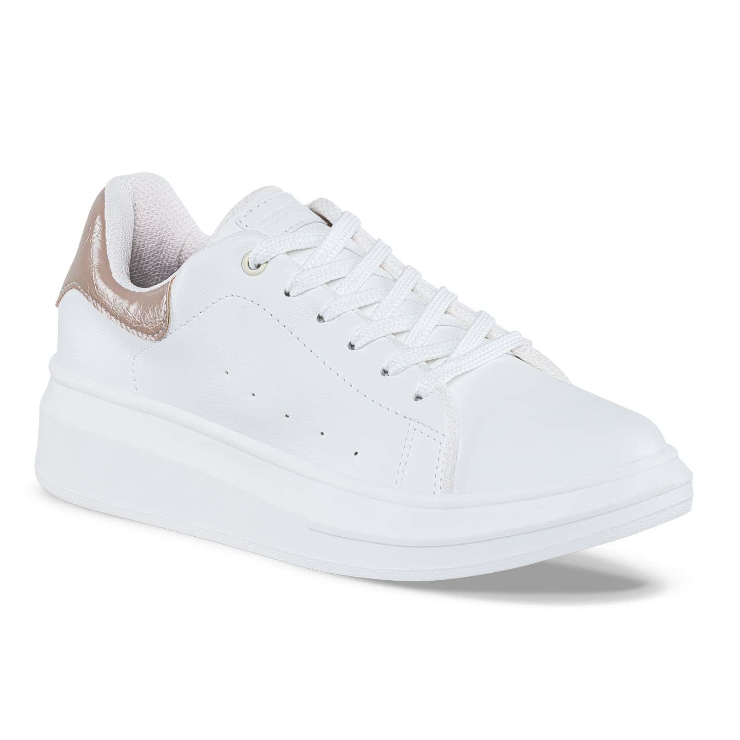 Tenis Urbanos Euforia Blanco-Beige Croydon Para Mujer