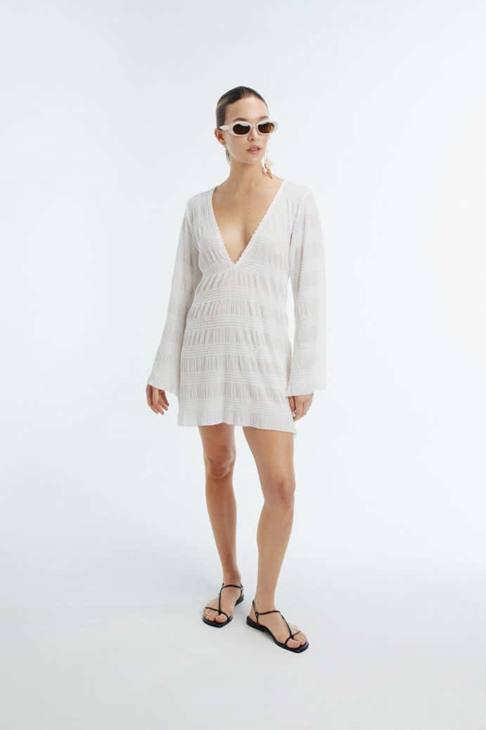 ELARA MINI DRESS WHITE