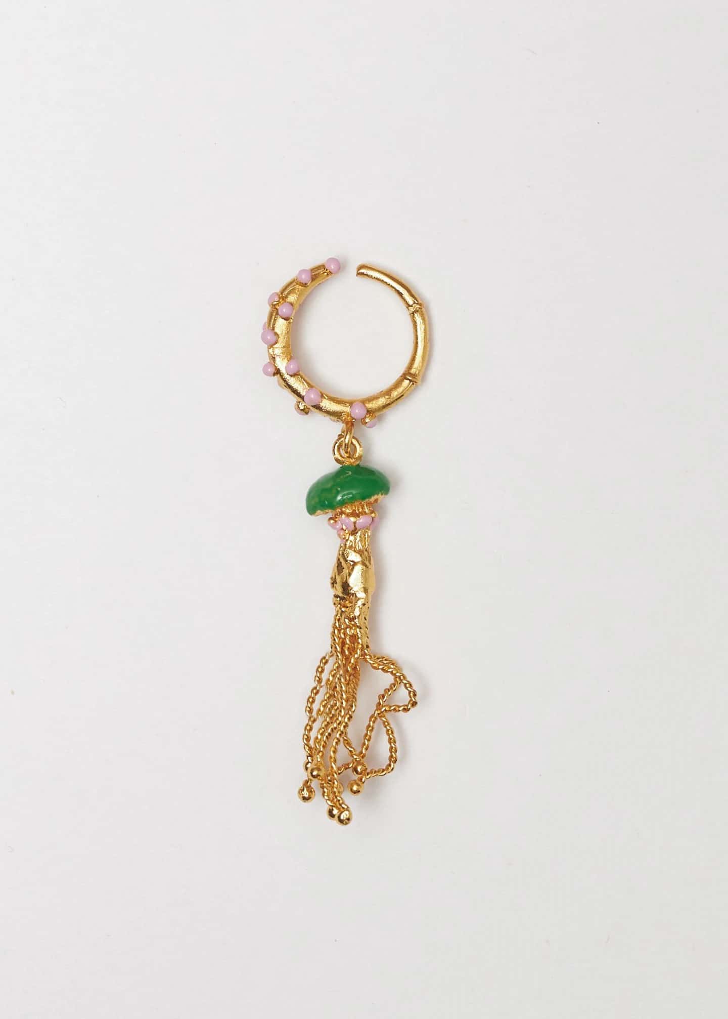 Earcuff Micelios verde - miniatura 4