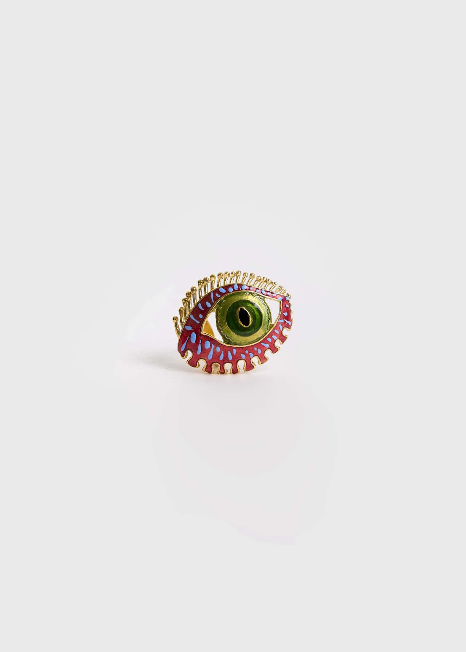 Anillo Maxi Eye Burgundy