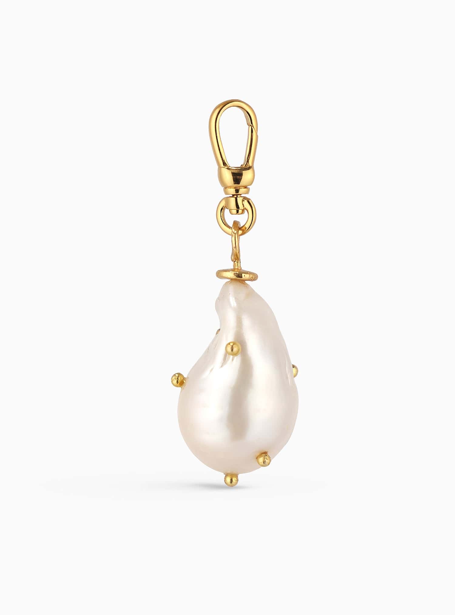 Small Dotted Pearl Charm