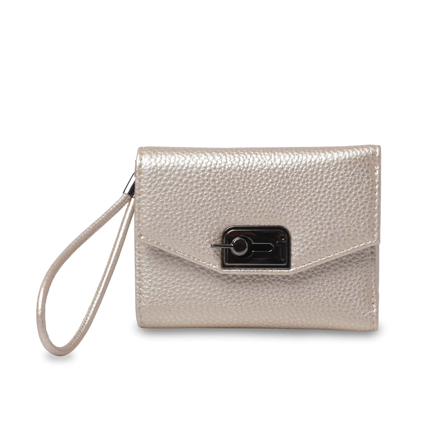 Billetera Mujer Smooth Pequeña con RFID Blocker Beige