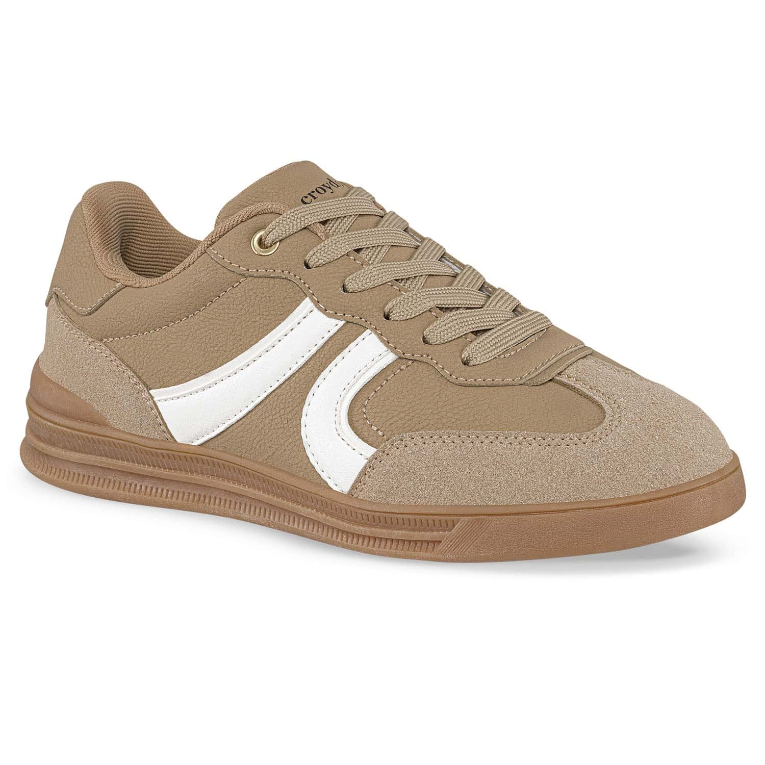 Tenis Casuales Sona Beige-Blanco Croydon para Mujer
