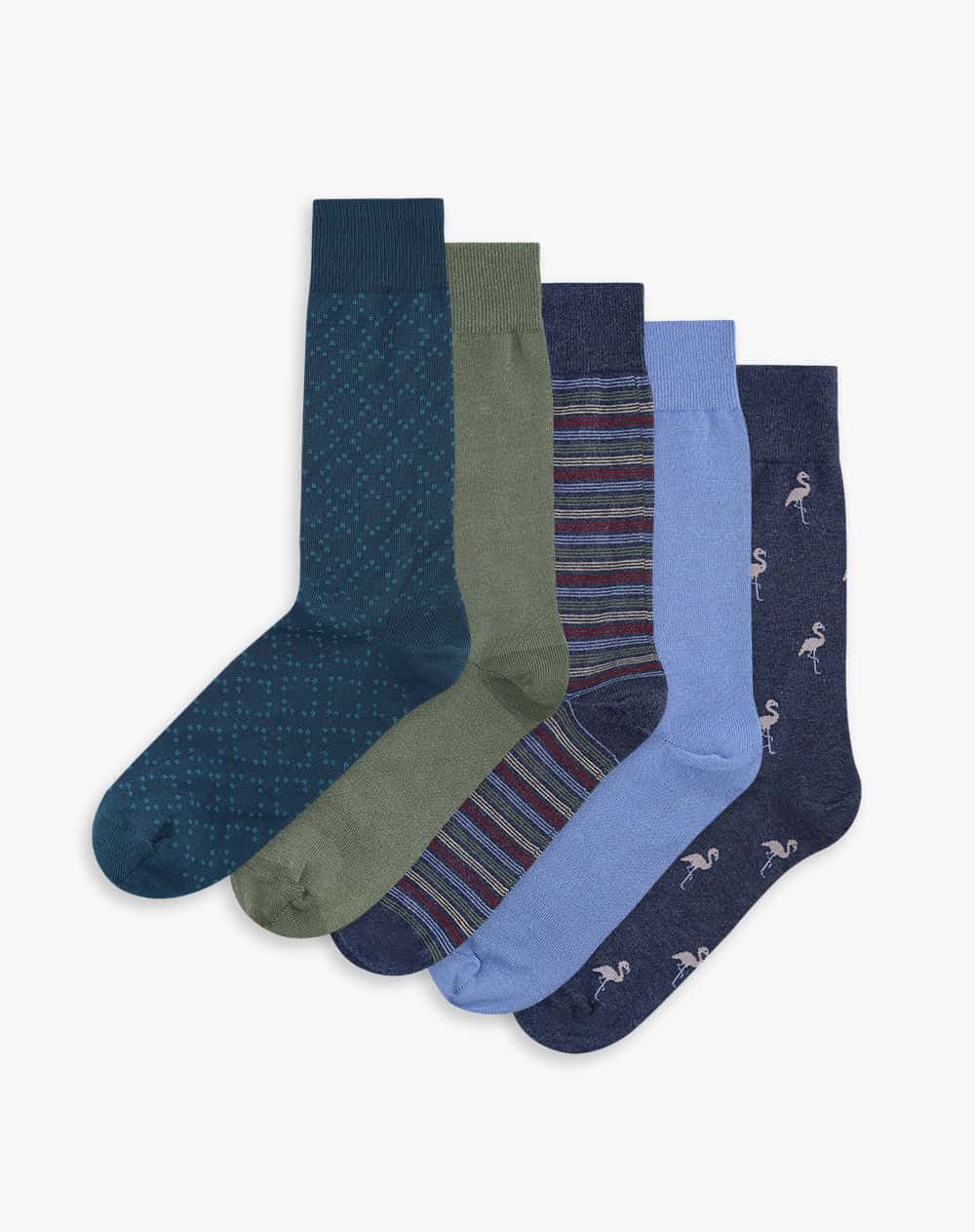 Medias hombre largas pack x5 surtido