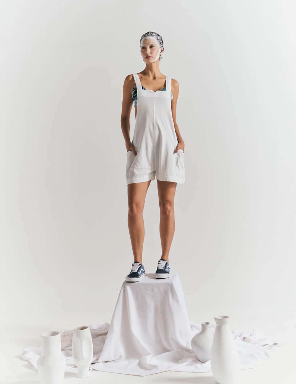 Romper Tirantas Haoma crudo Mujer