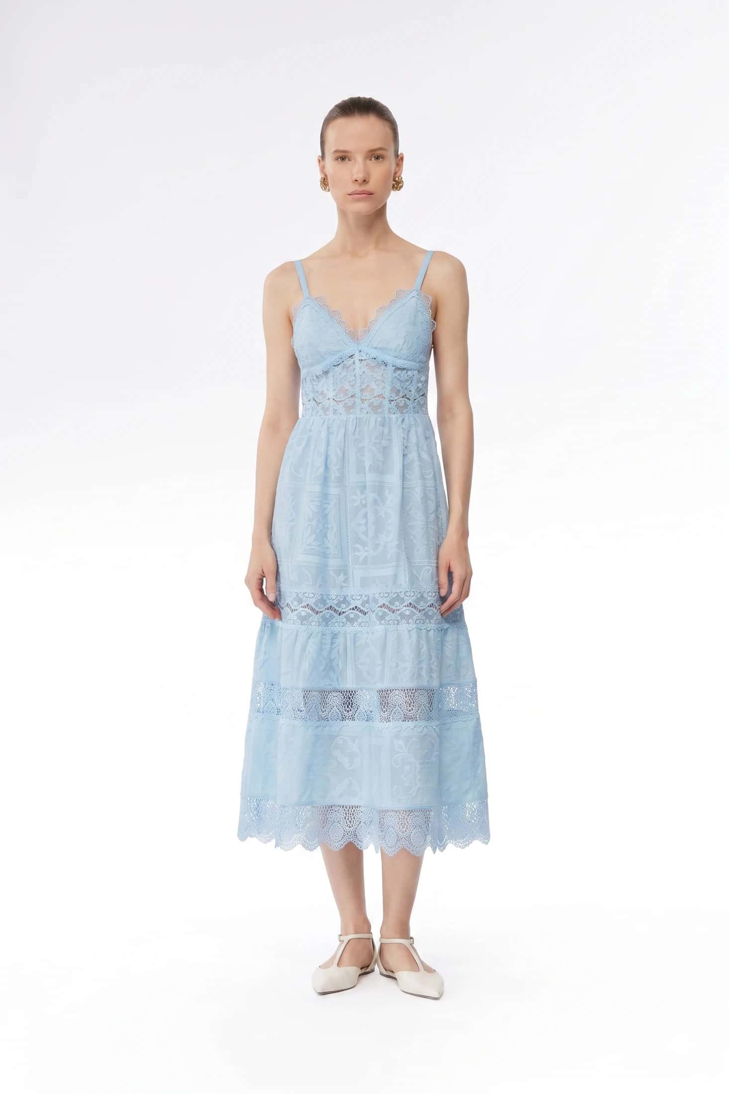 AMARELLE MIDI DRESS BLUE