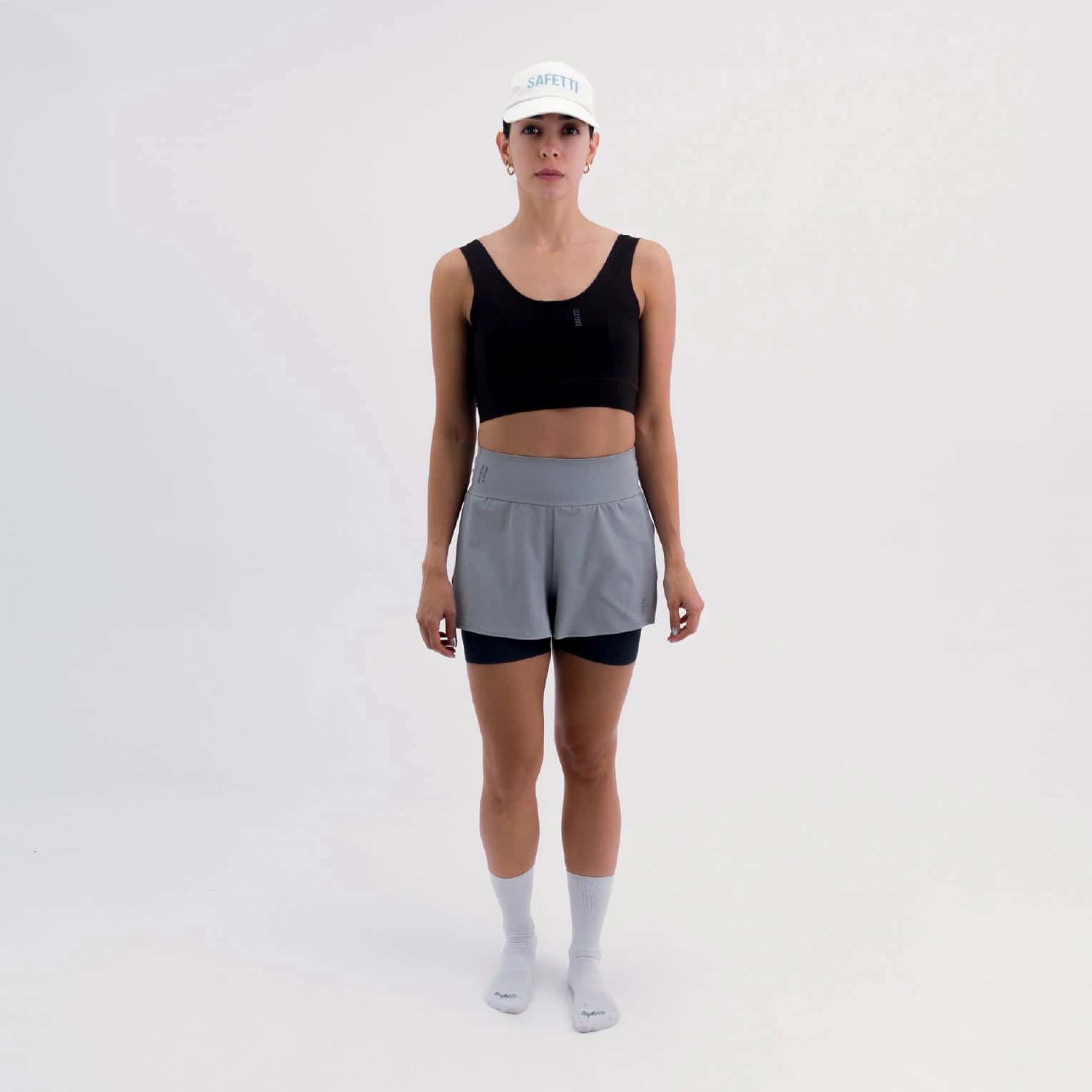 PANTALONETA RUNNING/PÁDEL BREEZE GRAY PARA MUJER