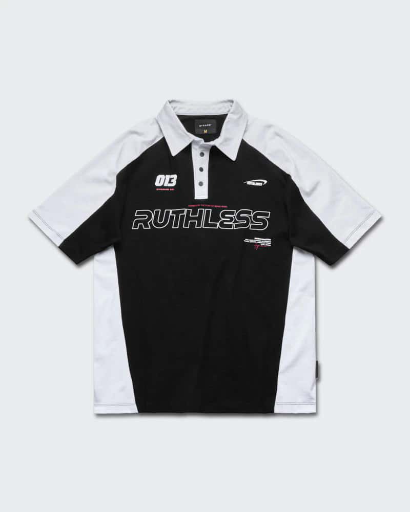 Polo Negro Oversize Fast Lane - miniatura 5