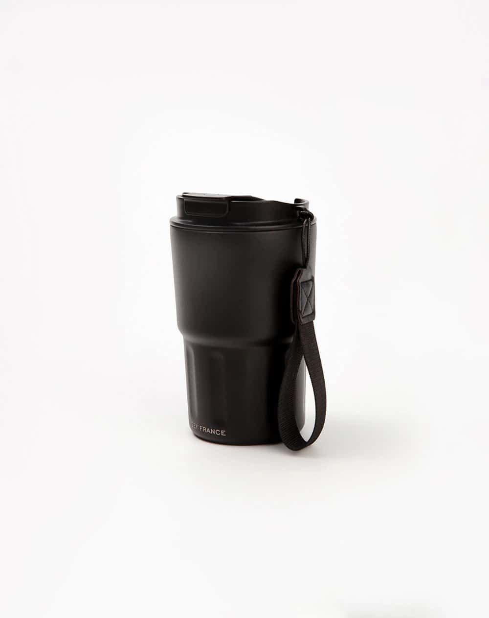 Termo térmico negro 360ml mujer