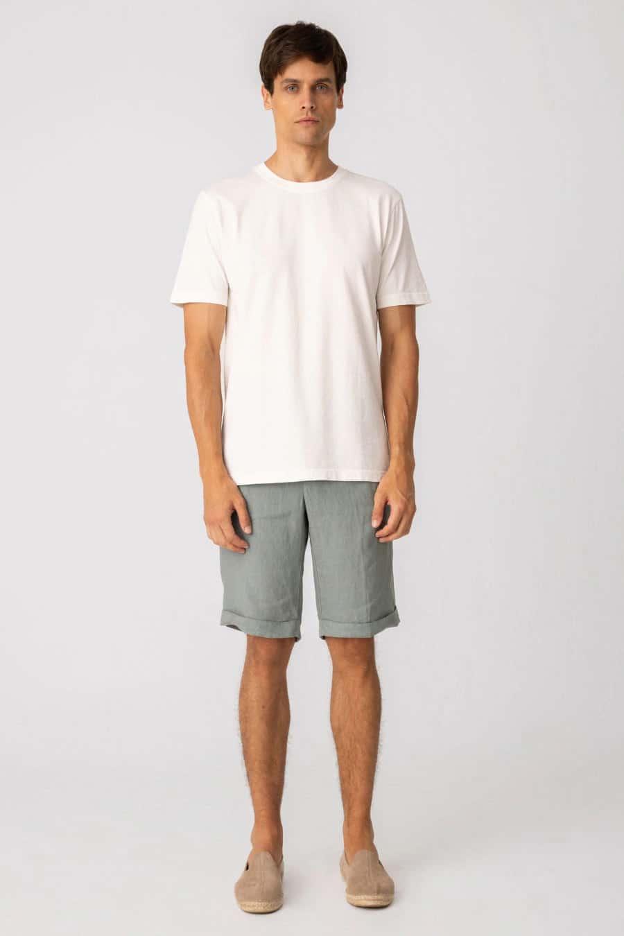 Men's cotton t-shirt white kraken