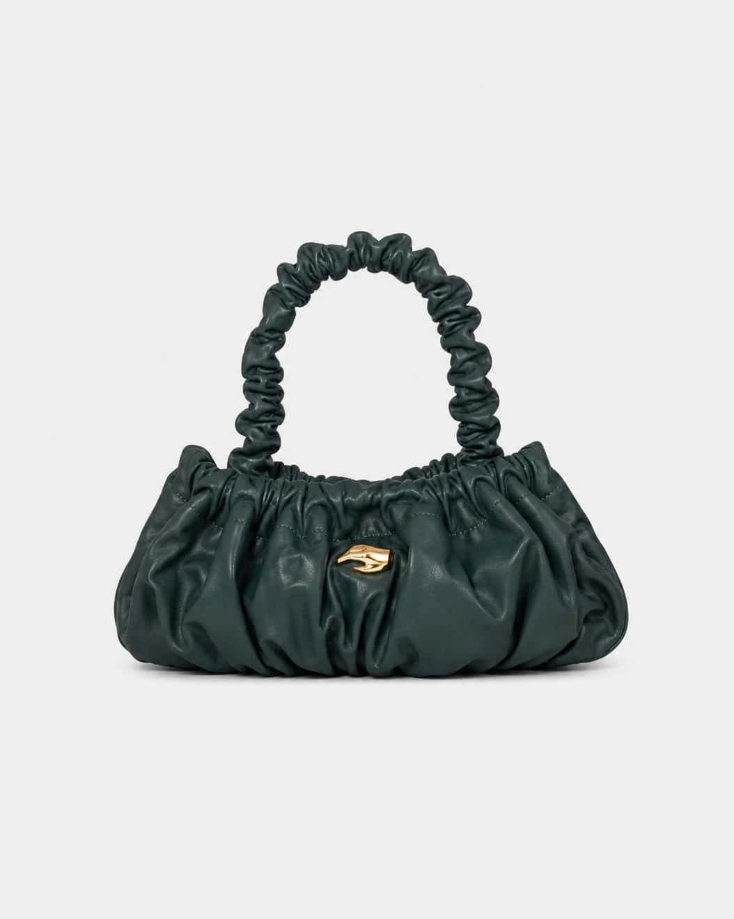 Pierre M Bottle Green Leather Bag