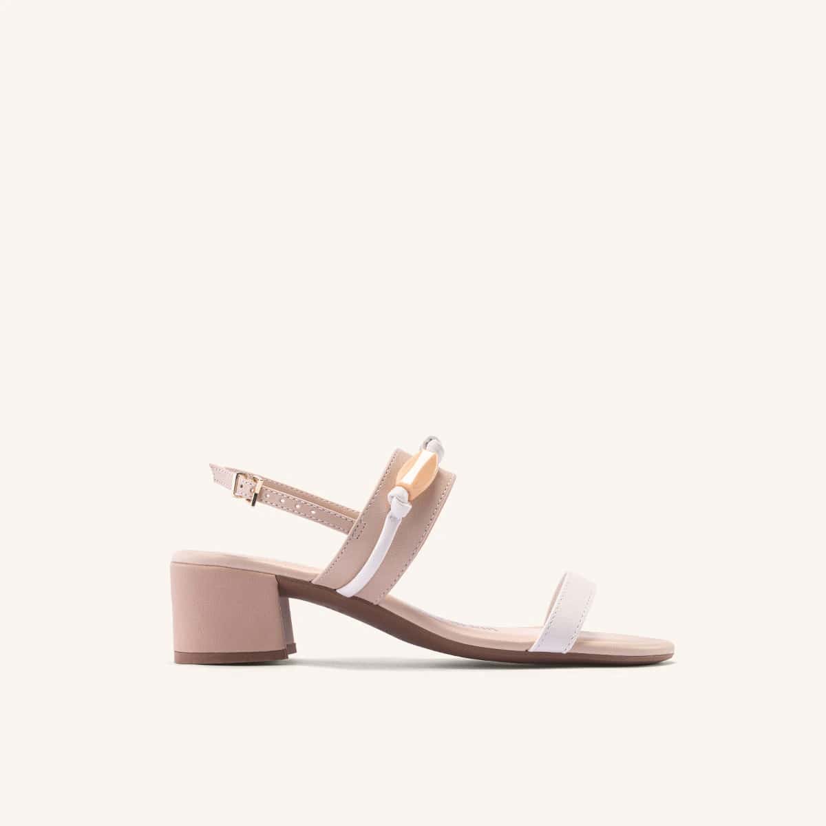 Sandalias Bilbao Nude Blanco Brisabonita