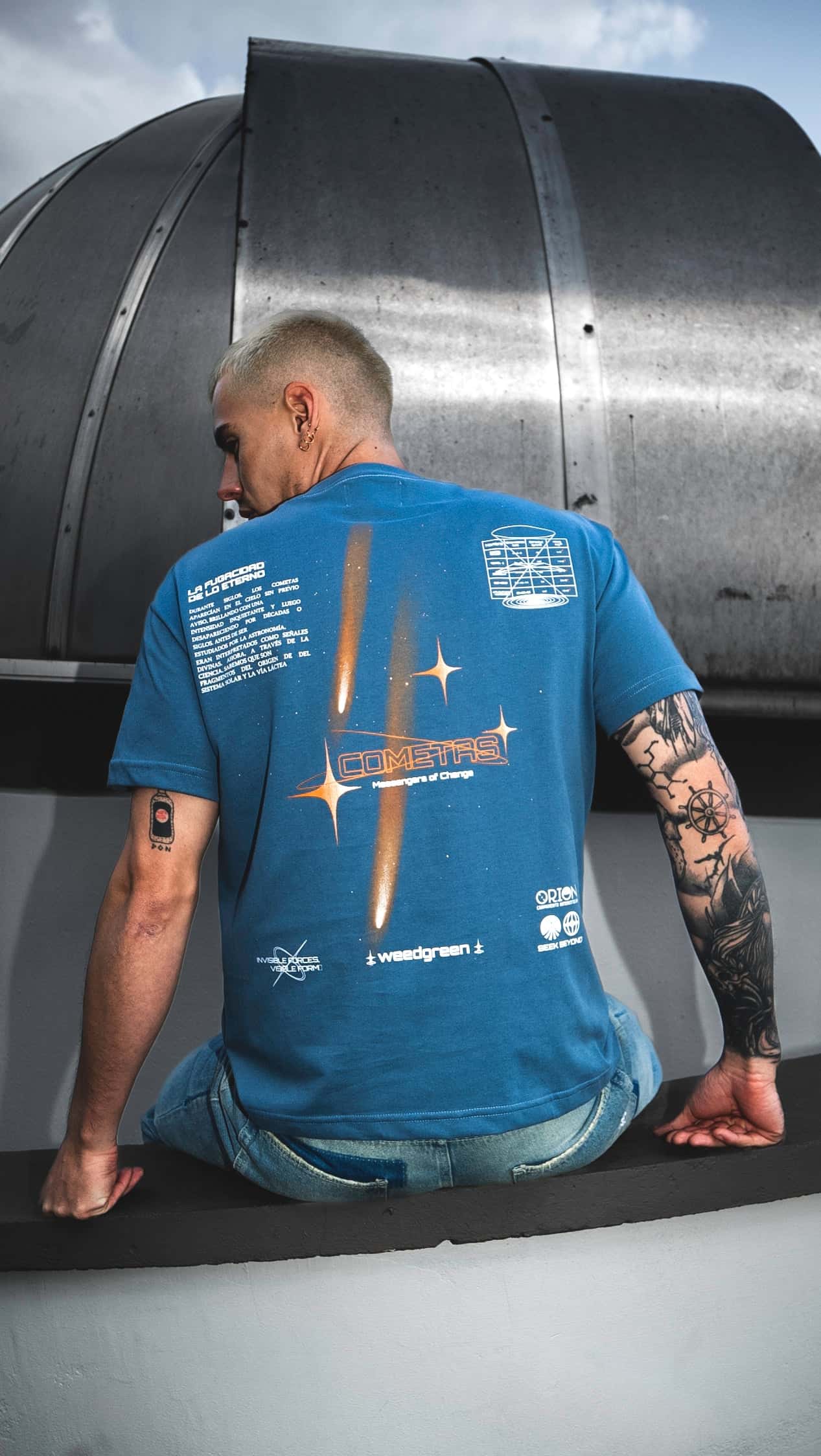 CAMISETA COMETA AZUL - miniatura 2