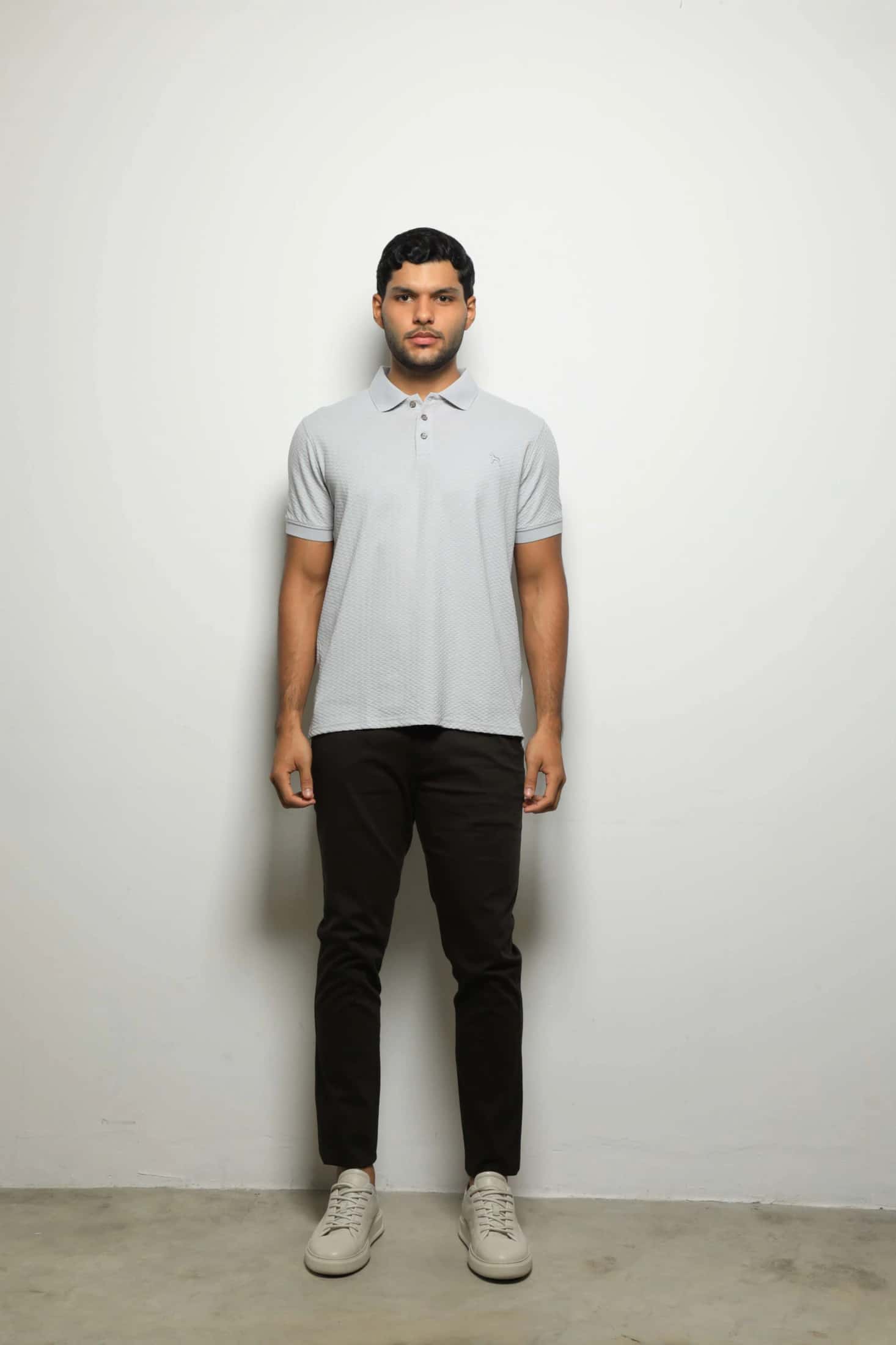 Polo Fashion Gris Claro