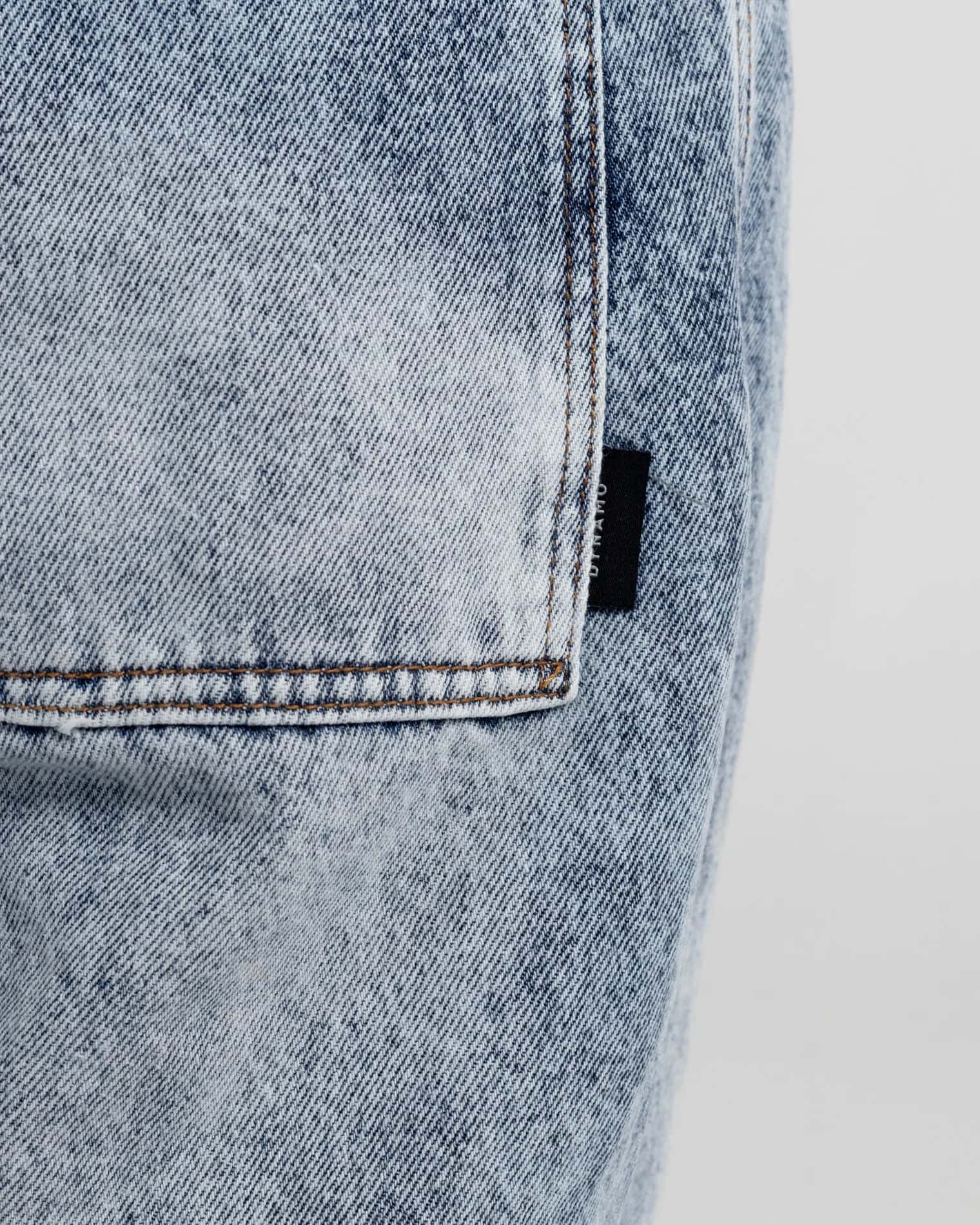 Jeans Azul Baggy Ice Washed - miniatura 4