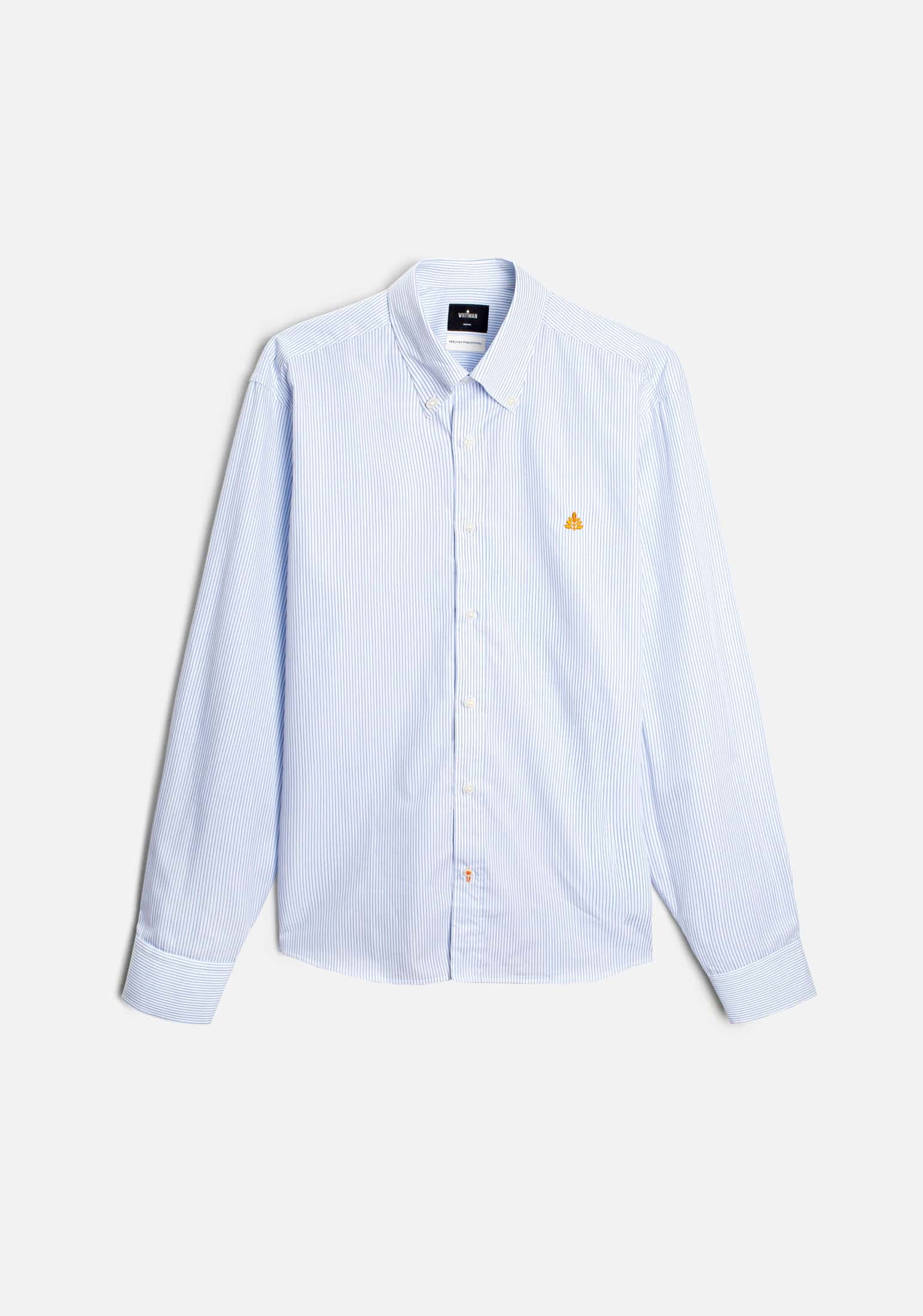 Camisa H CBD Rayas L-Nar Azul Claro