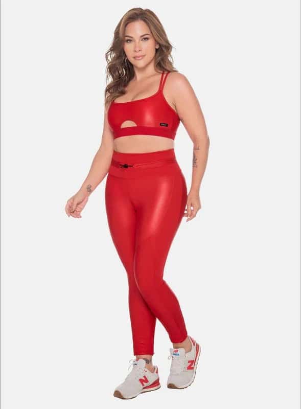 LEGGINS DEPORTIVO POLIAMIDA APARIENCIA CUERO - PRECIO ESPECIAL