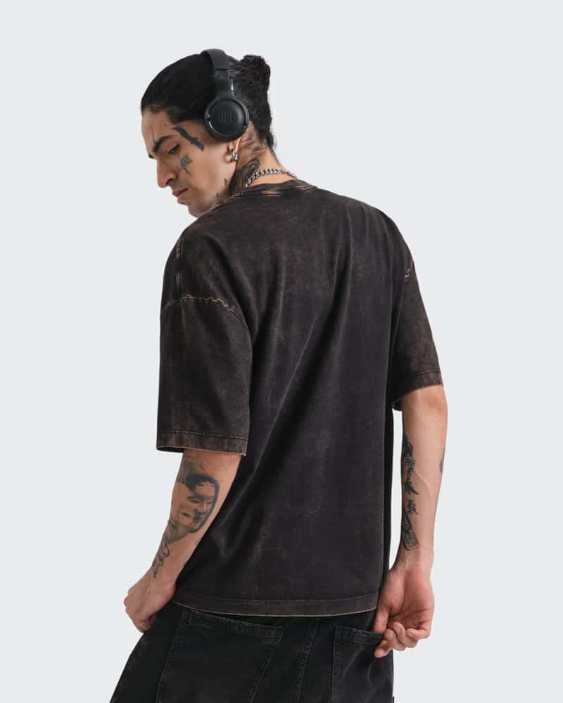 Camiseta Gris Oversize Hotline - miniatura 3