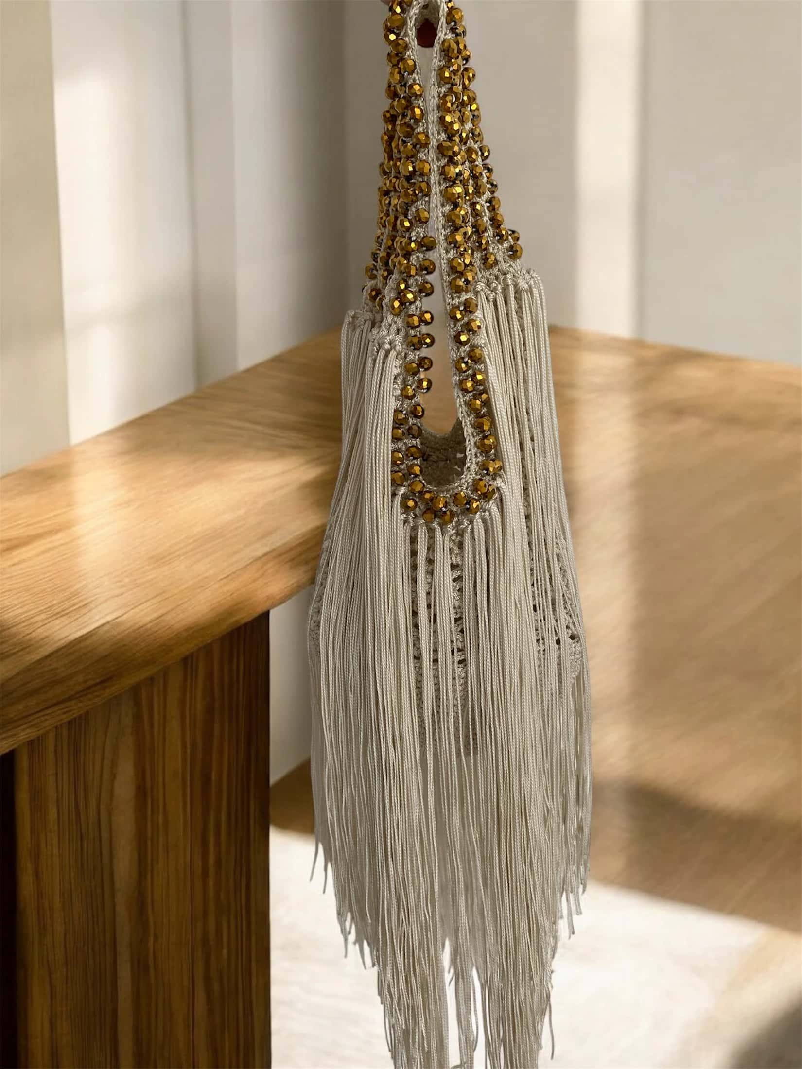 MINI WATERFALL BAG WHITE