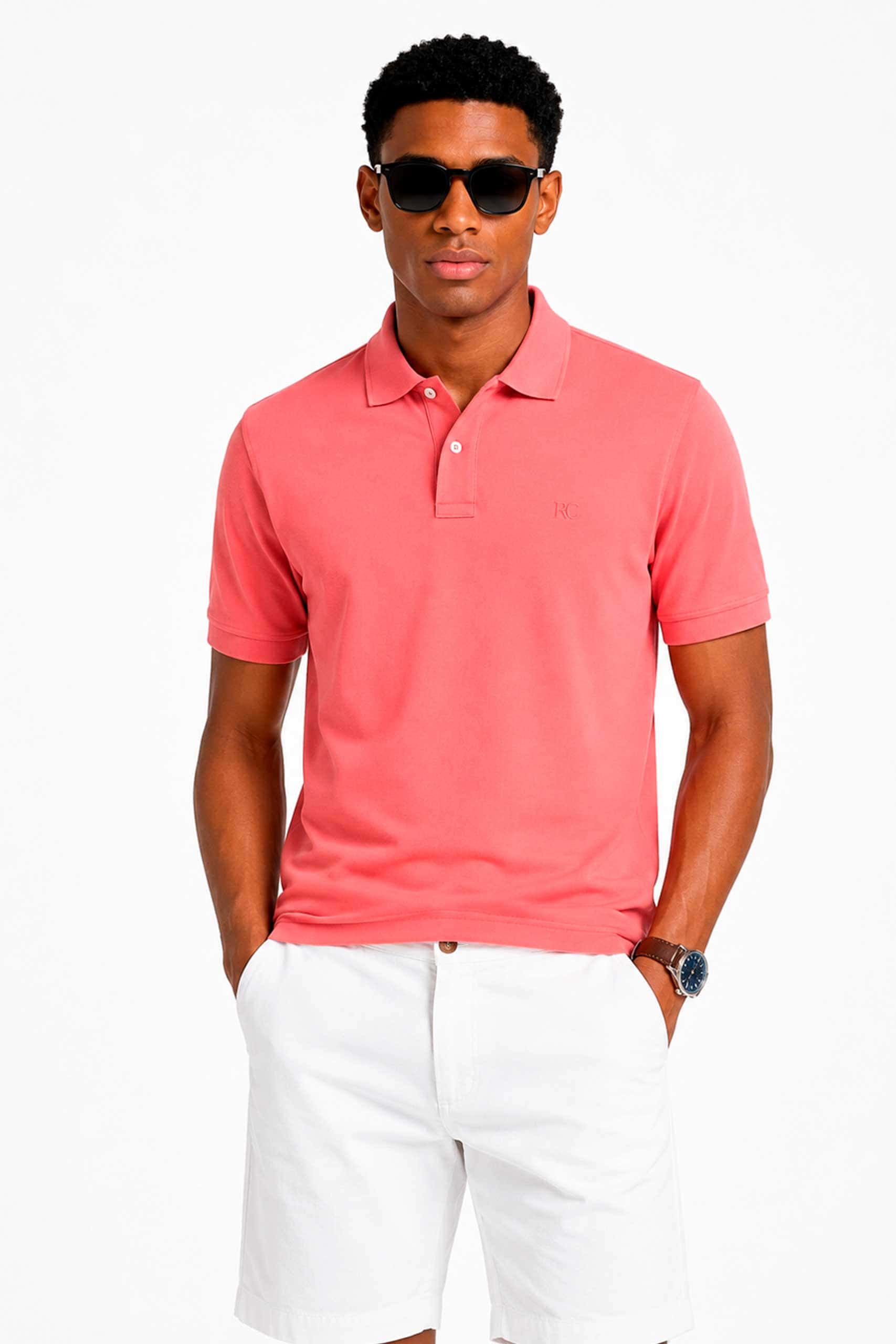 Camiseta Polo Guayaba