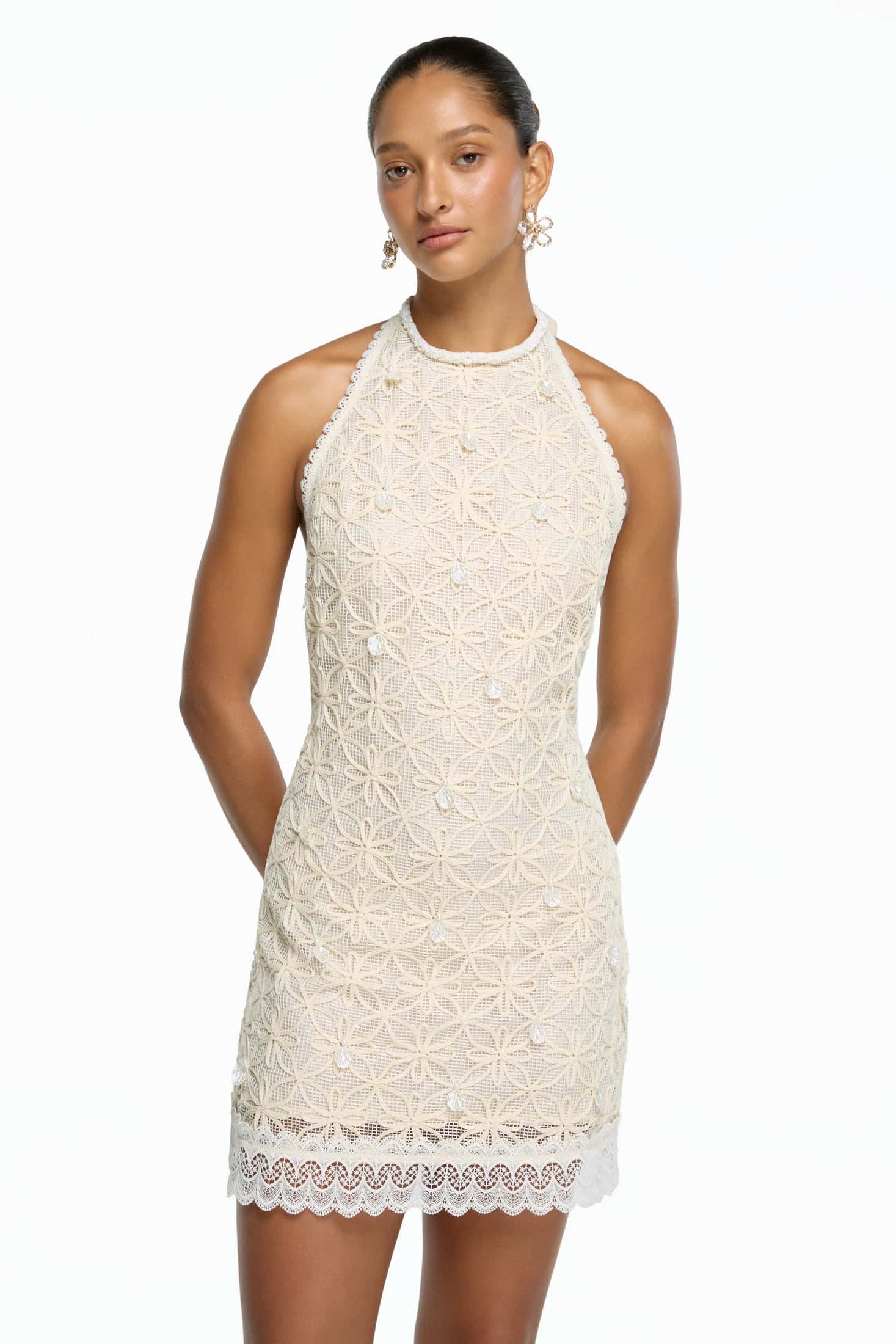 SOLEIA MINI DRESS CREAM