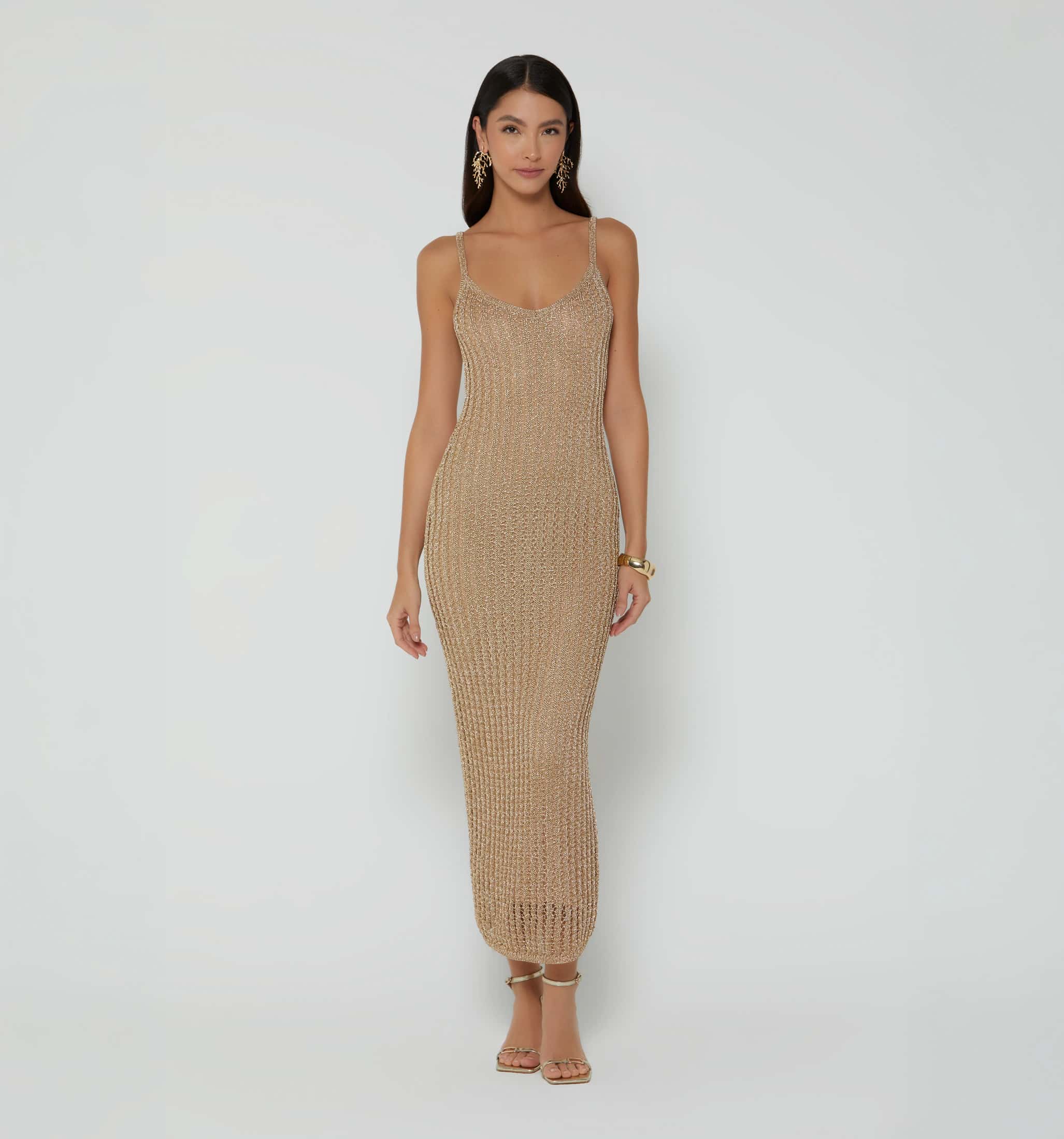 Vestido para mujer de tejido abierto