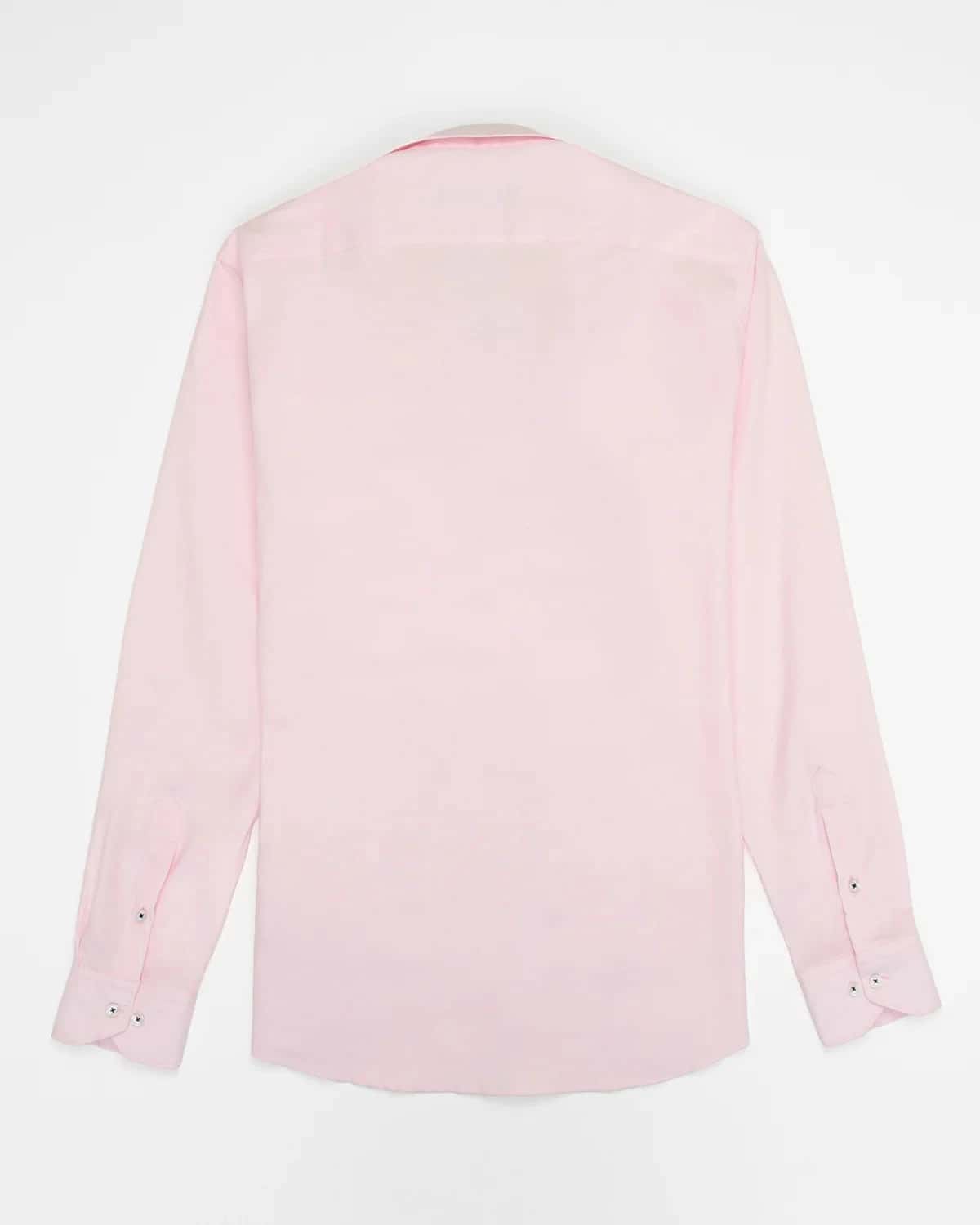 Camisa Oxford Hiladillo France Algodón Palo De Rosa - miniatura 4
