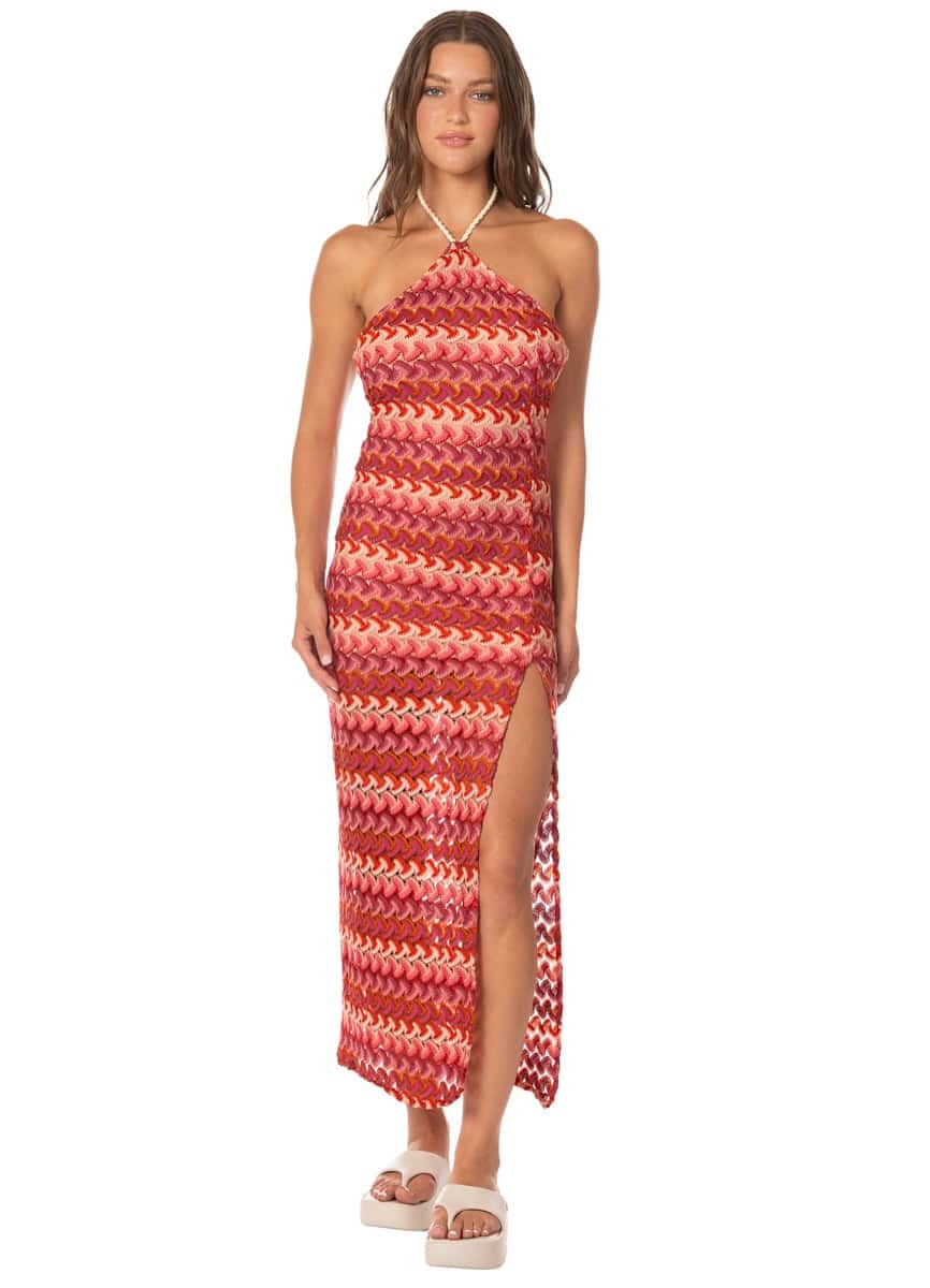 Maaji Wine Bloom Helsie Long Dress