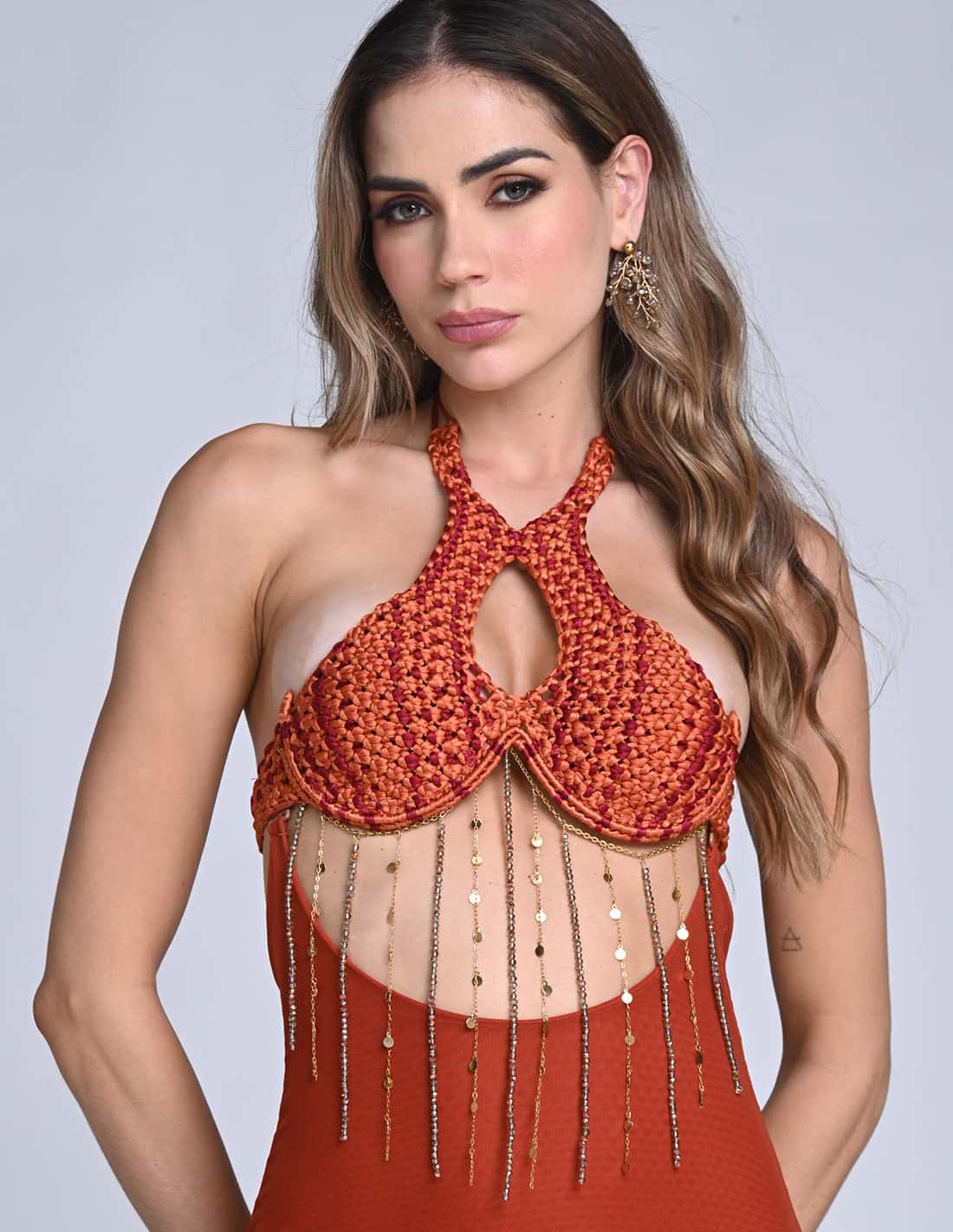 Body Chain Sahana Ochre Tornasol + Golden