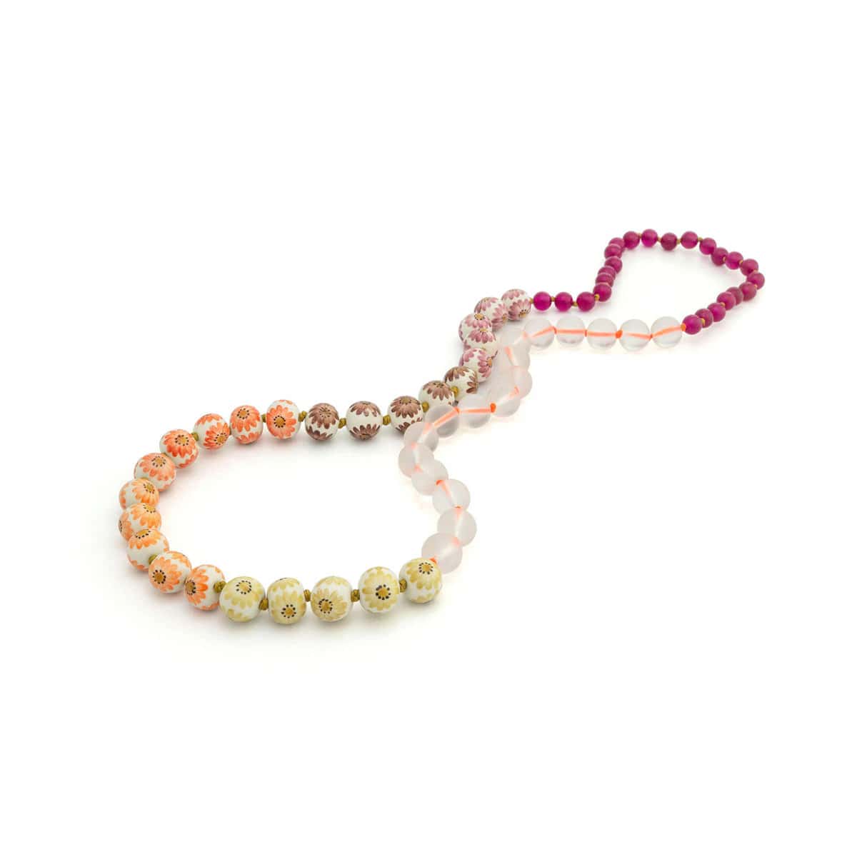 COLLAR MINI ESFERAS + CRISTALES