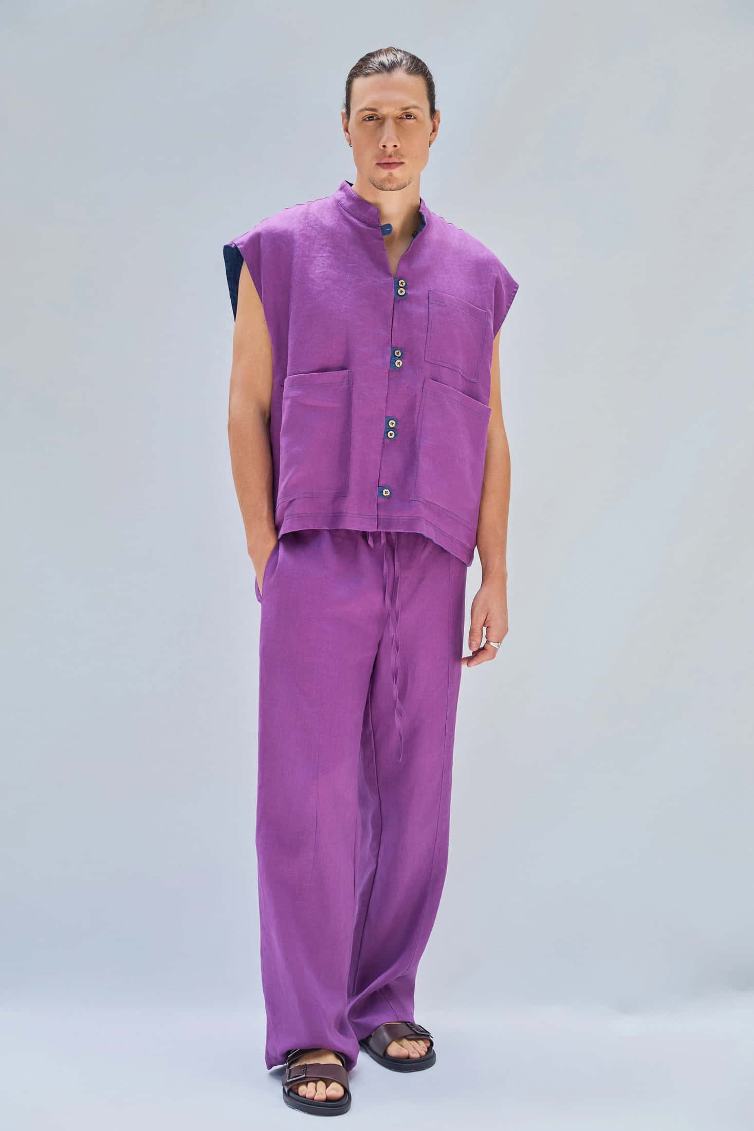 GEORGE PANTS PURPLE
