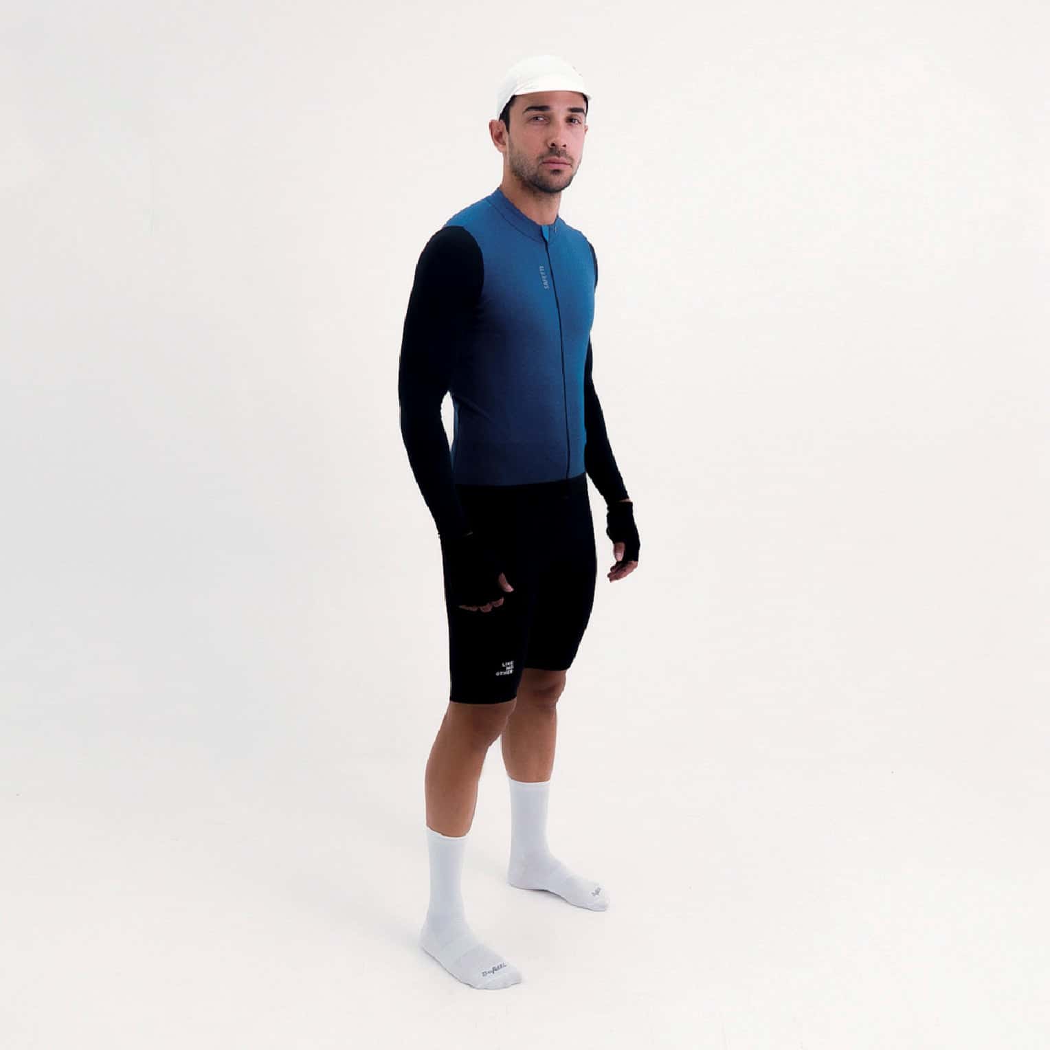CAMISA CICLISMO MANGA LARGA CLIMATE AZUL PARA HOMBRE - miniatura 3