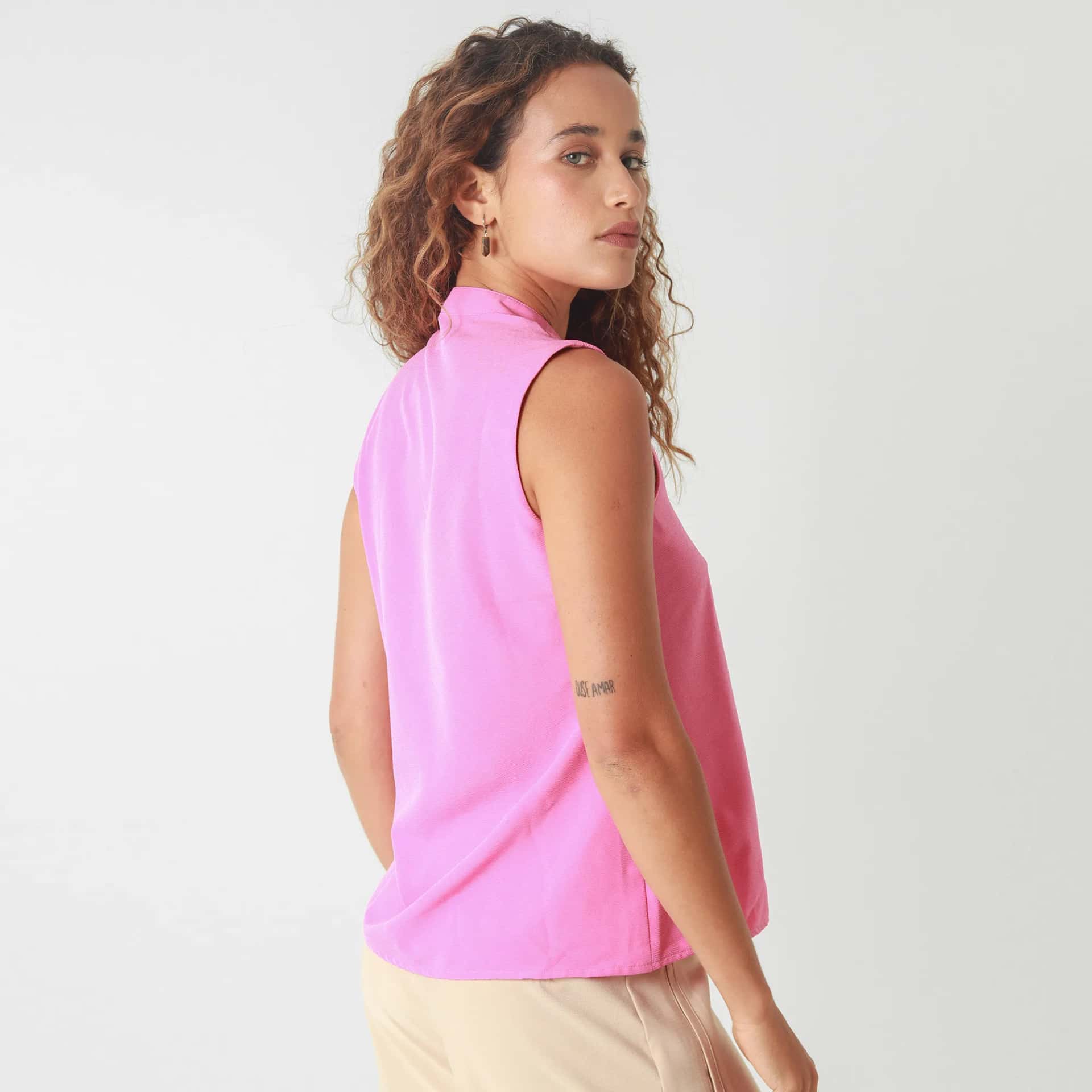 Blusa Cuello Alto Manga Sisa - miniatura 5